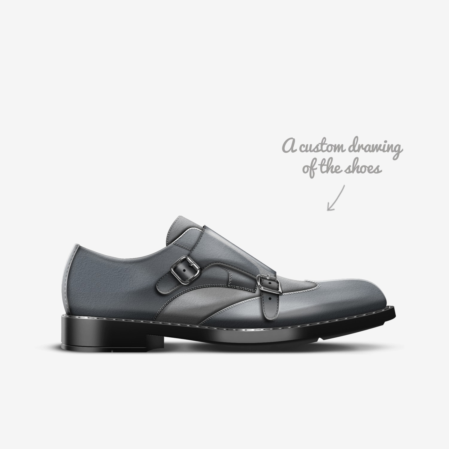 Fusun custom made in Italy shoes by Farzana Mir | Sketch view