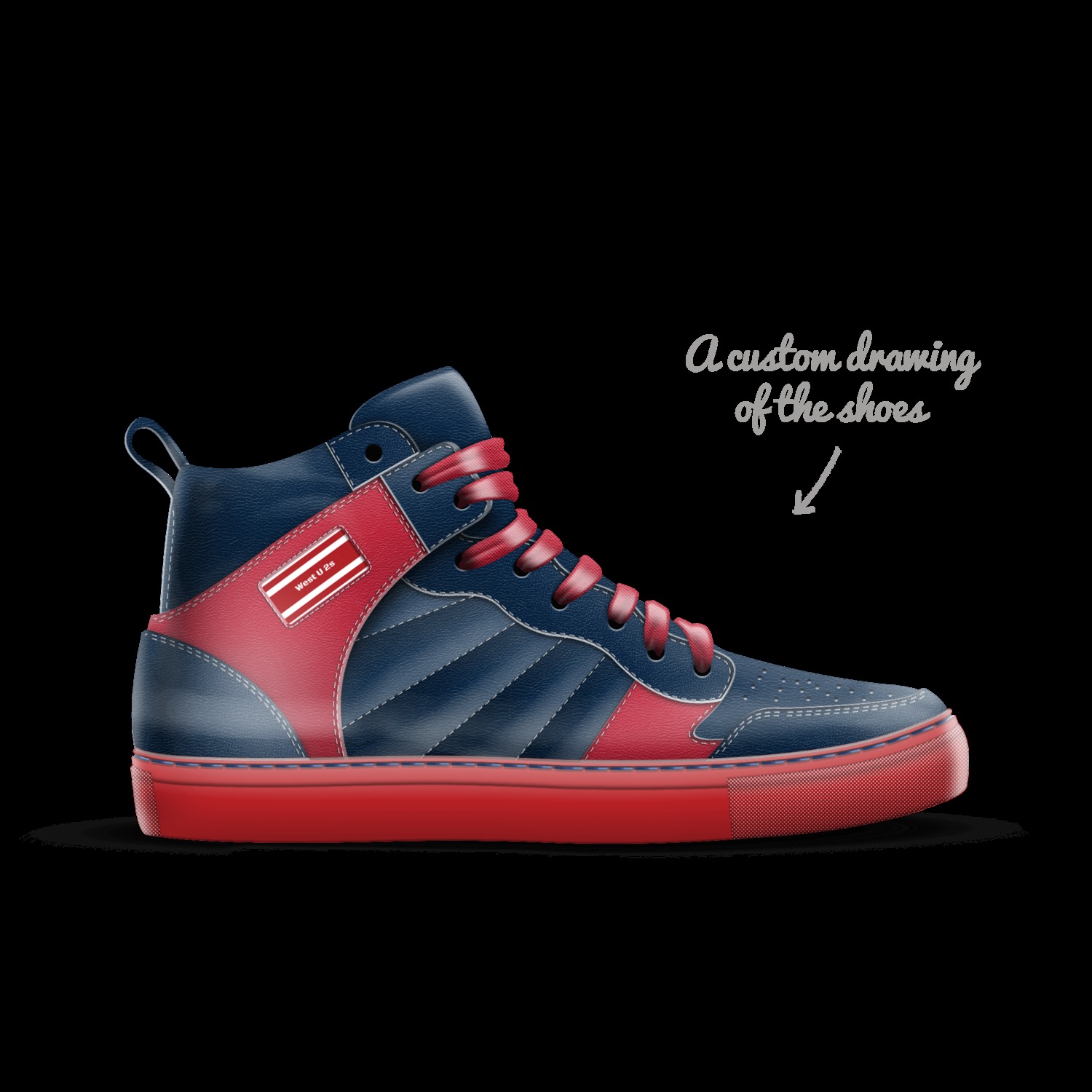 West U 2s A Custom Shoe concept by Corbin Dawes