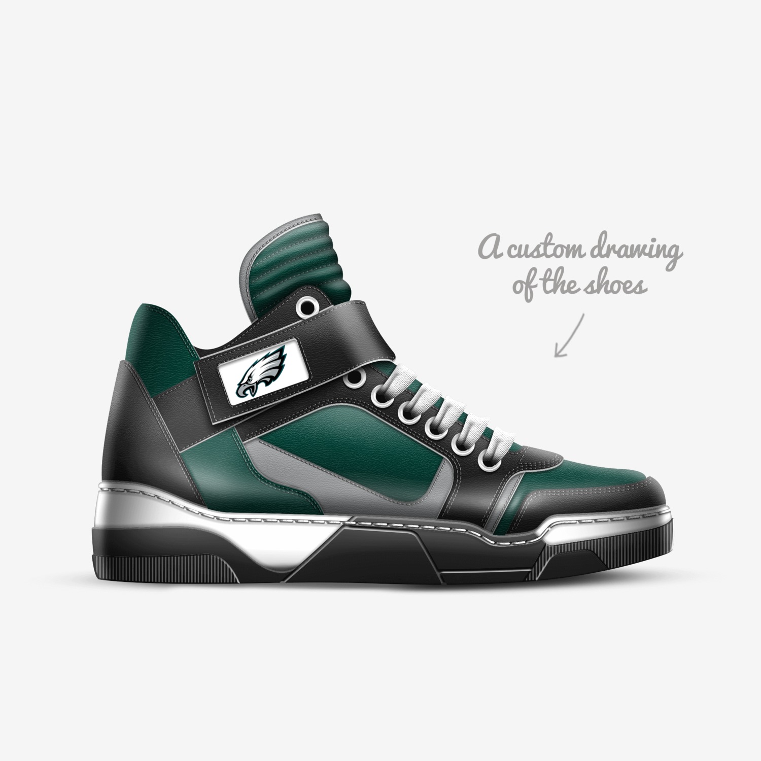 PR custom made in Italy shoes by Assddffg | Sketch view