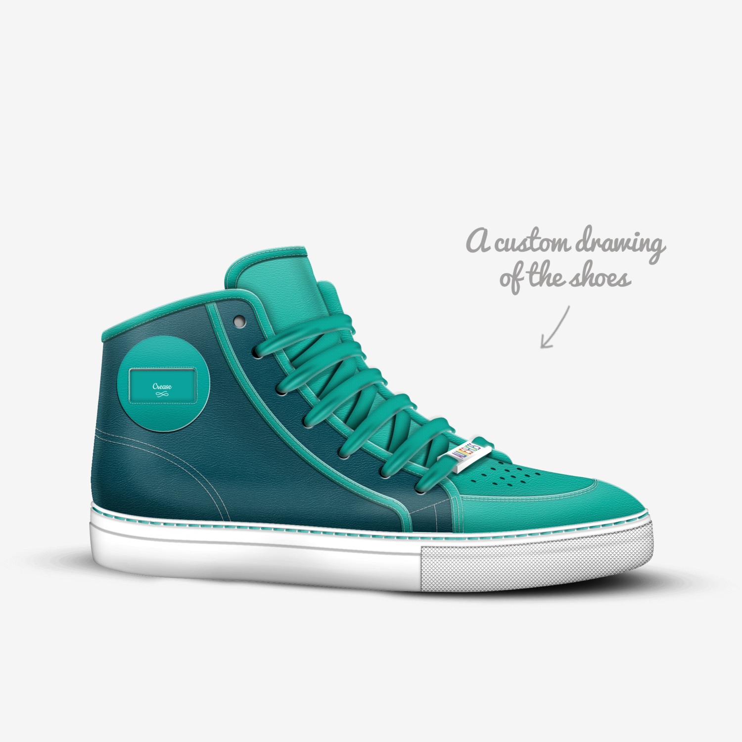 Crease custom made in Italy shoes by Quentin Adams | Sketch view