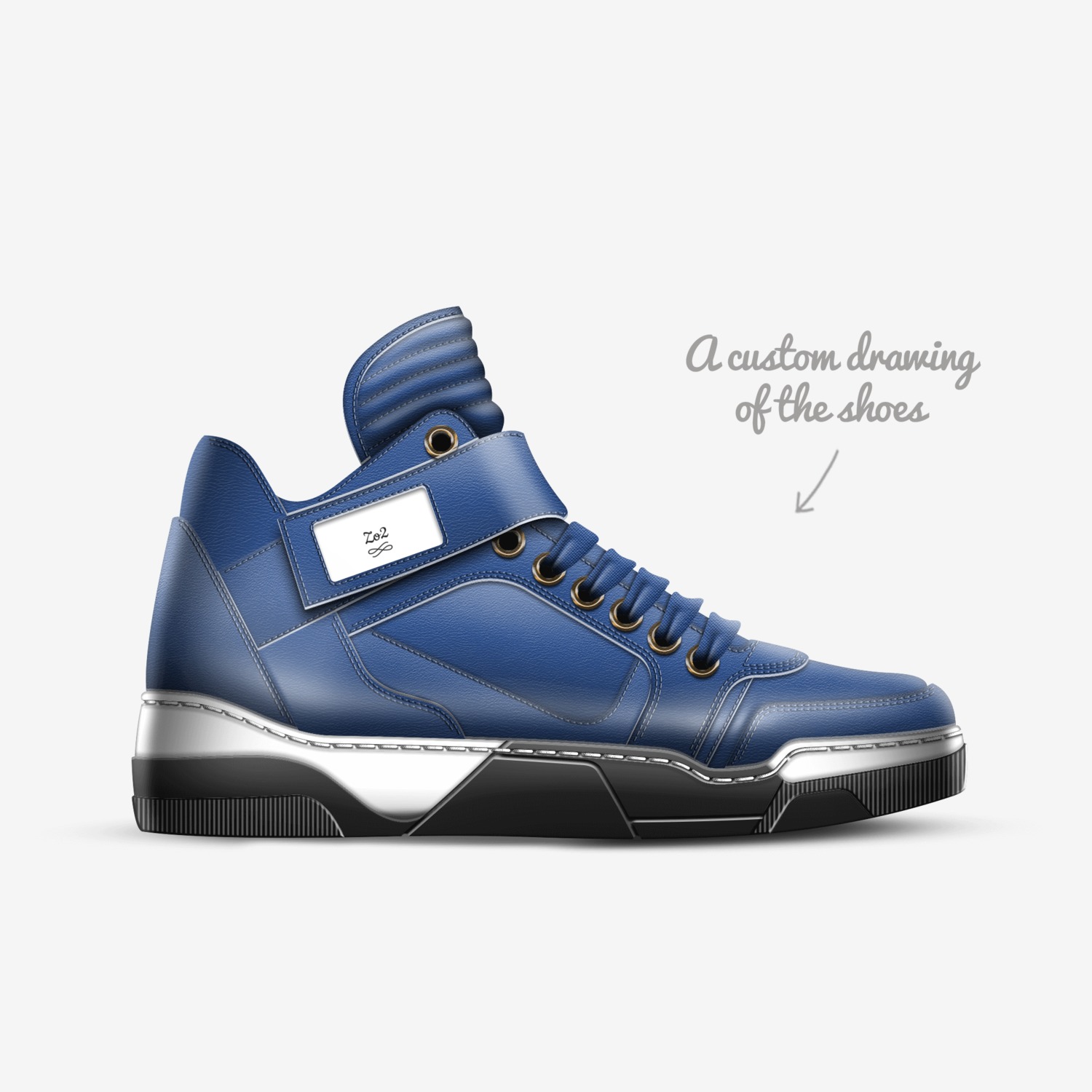 Zo2 custom made in Italy shoes by Hhhhhh | Sketch view