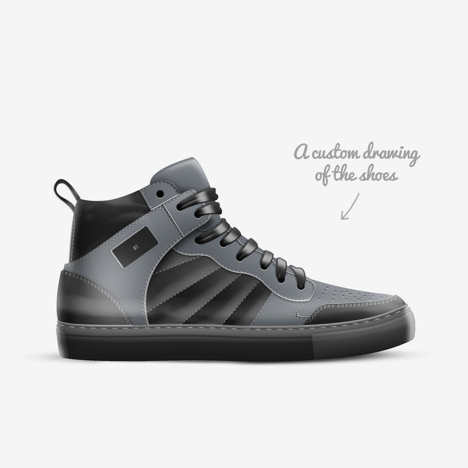 Jackson Sox #3 custom made in Italy shoes by Shjayvion | Sketch view