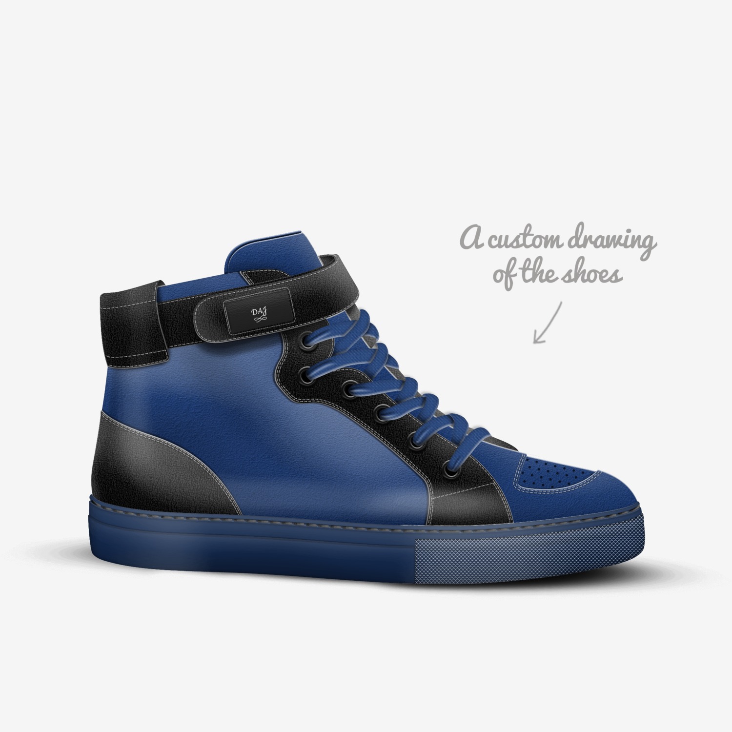DAJ custom made in Italy shoes by Daniel Johnson | Sketch view