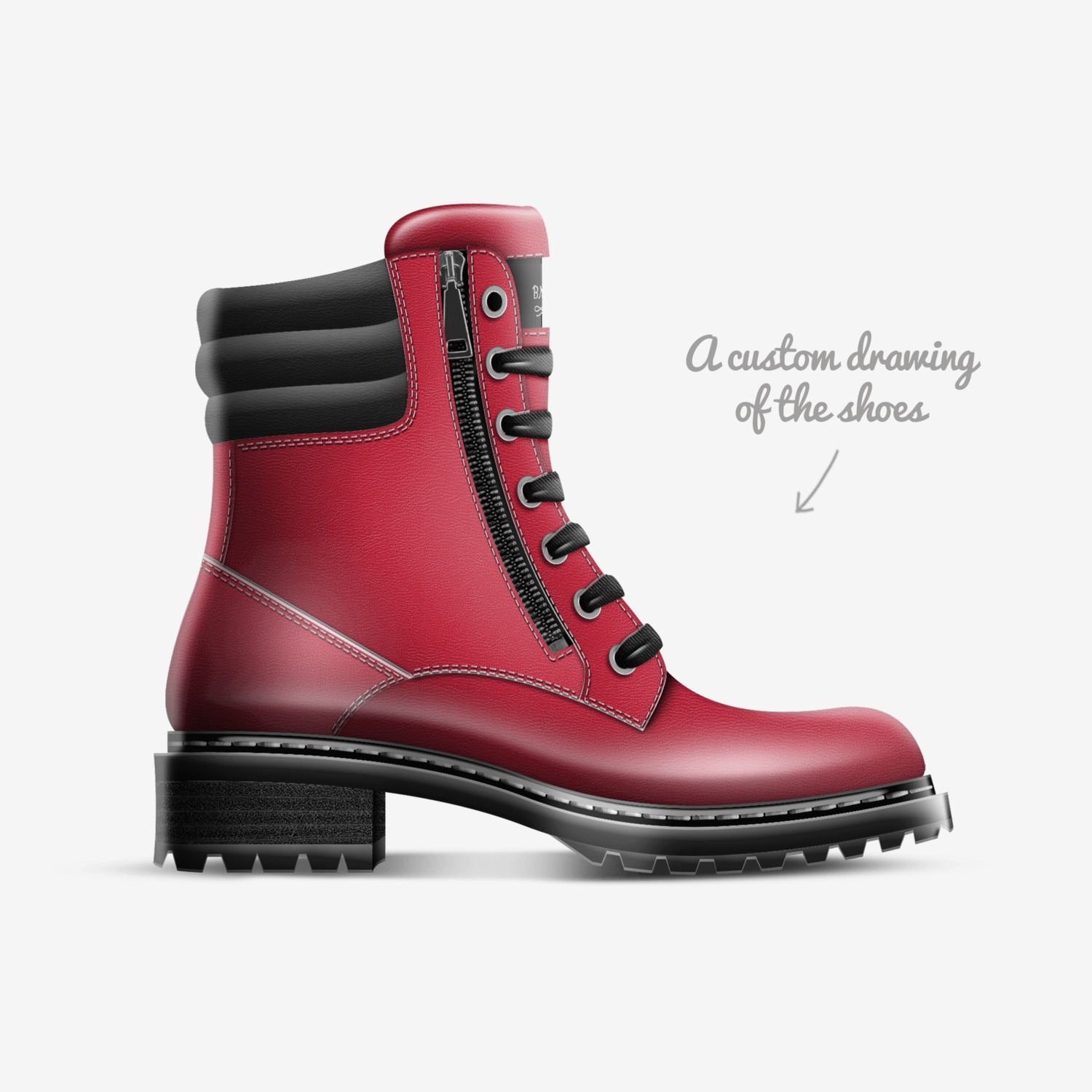 BNQ custom made in Italy shoes by Mack Taylor Jr. | Sketch view