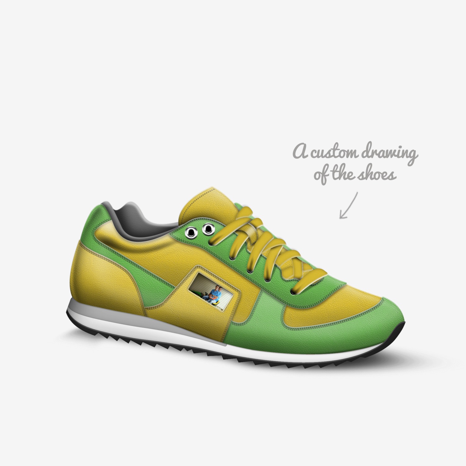 Fliparchies custom made in Italy shoes by Thomas Childers | Sketch view