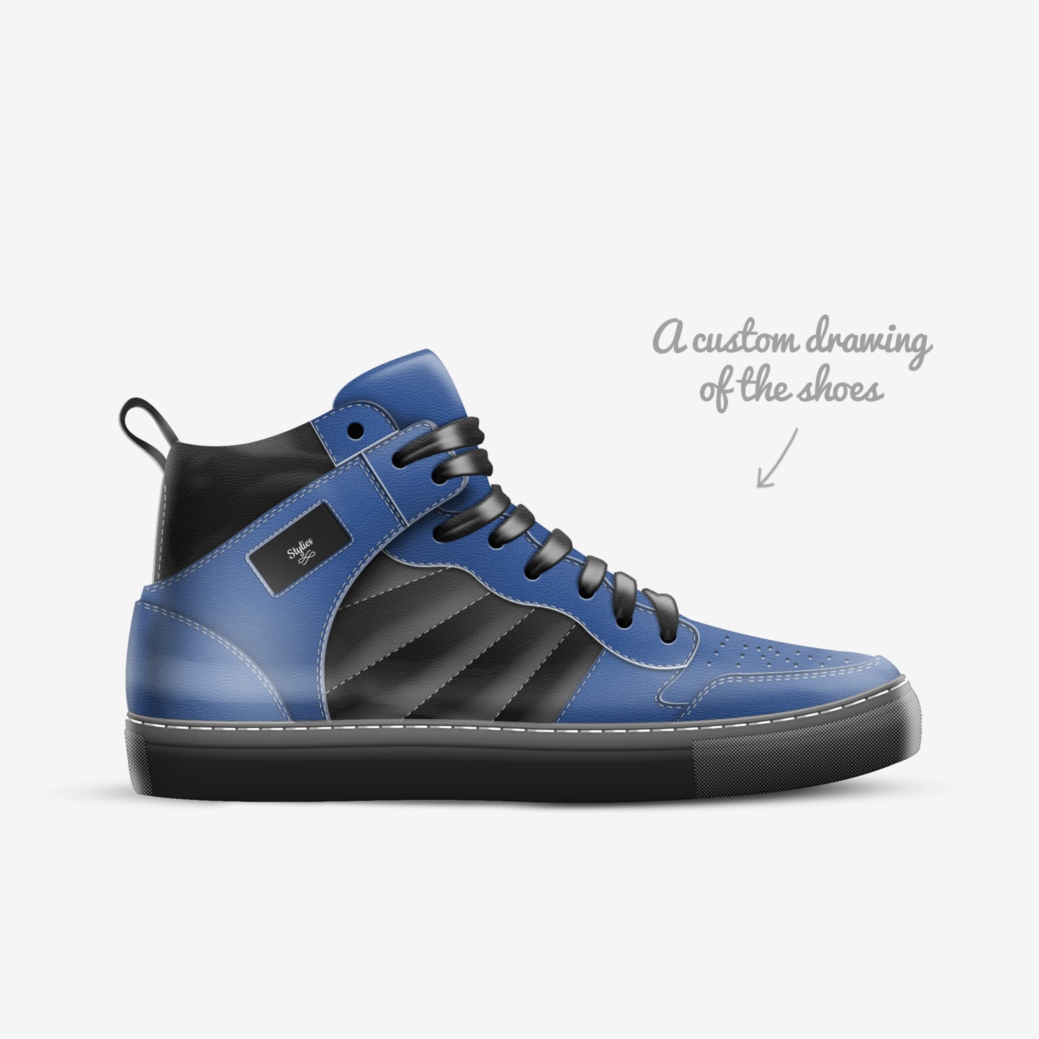 Stylies custom made in Italy shoes by Zachary Mcclintock | Sketch view