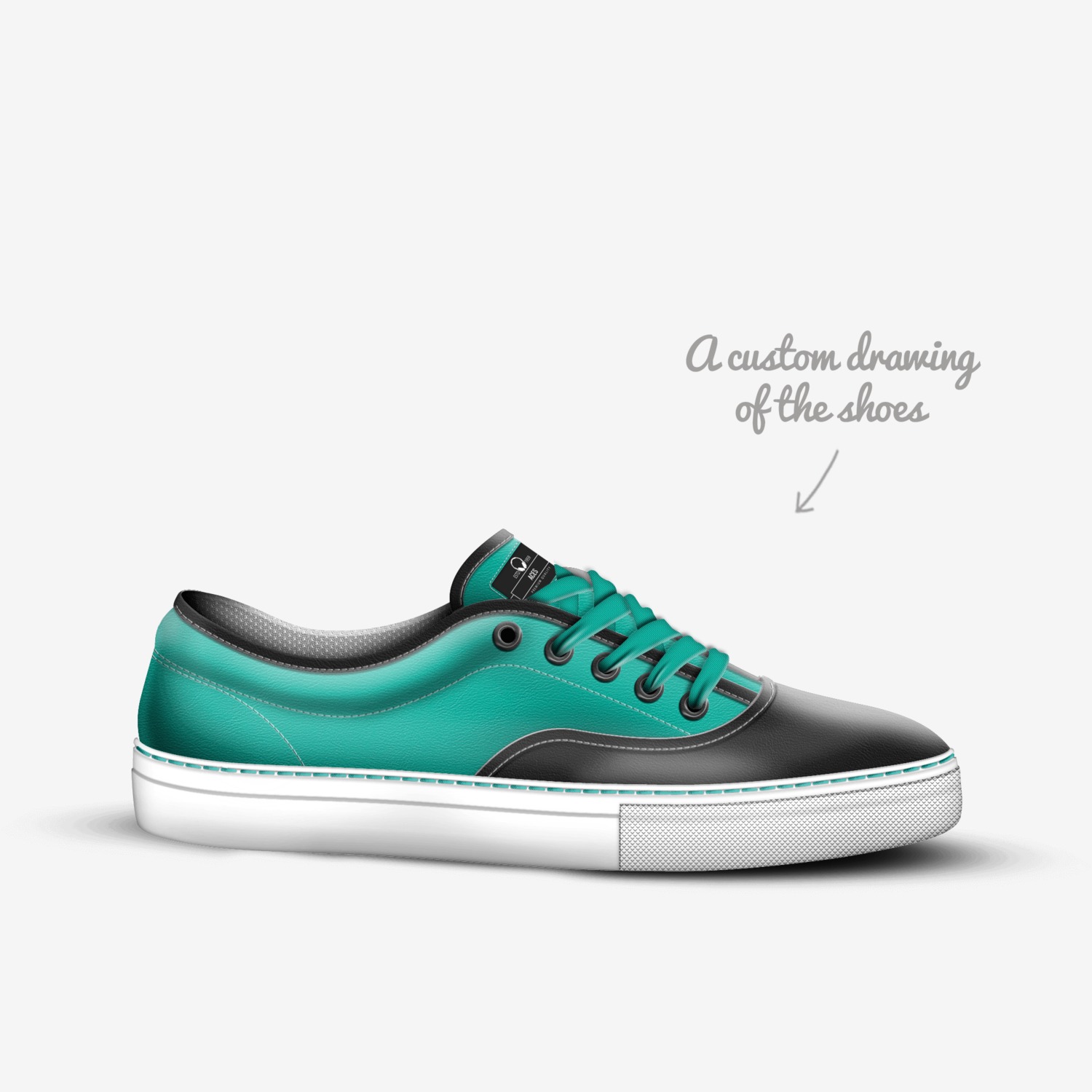aces custom made in Italy shoes by Adin Gibson | Sketch view