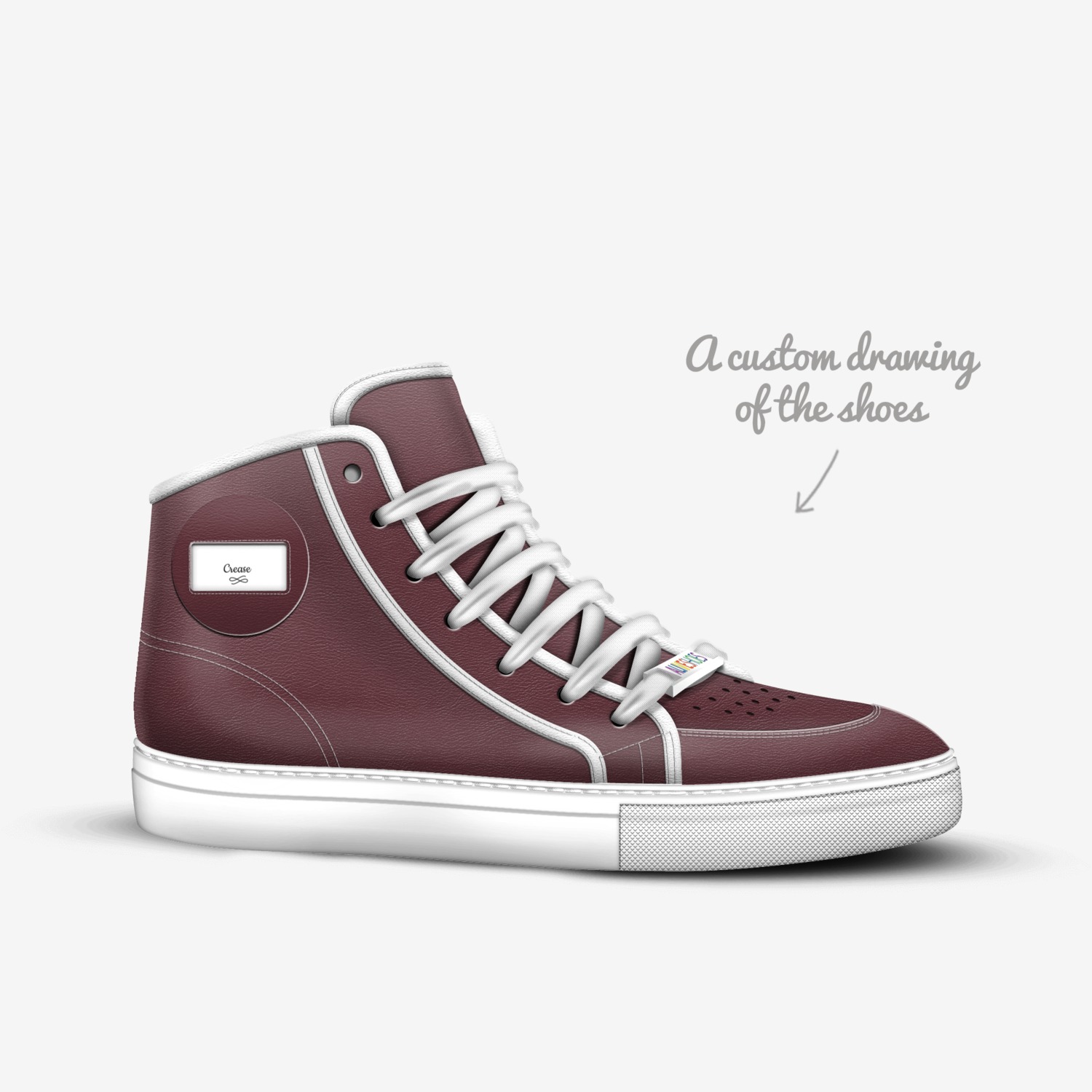 Crease  custom made in Italy shoes by Quentin Adams | Sketch view