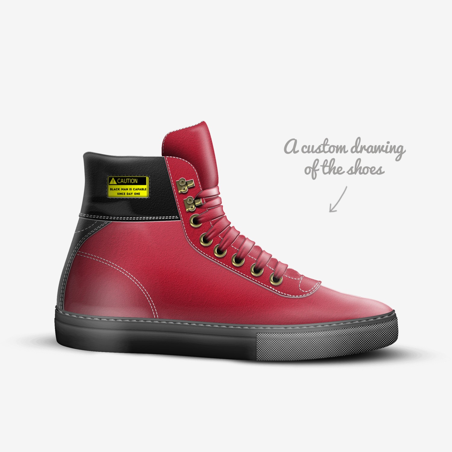 #bMic custom made in Italy shoes by Ephraim Thipe | Sketch view