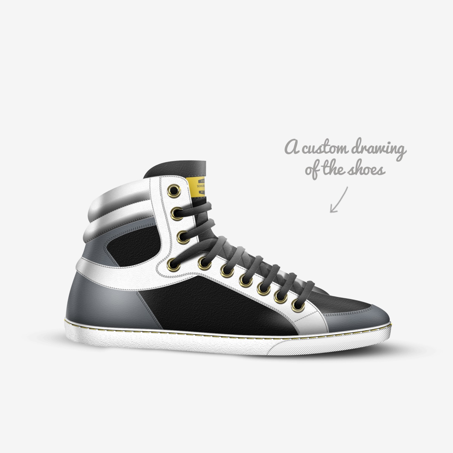 Schubach Originals custom made in Italy shoes by Aaron Schubach | Sketch view