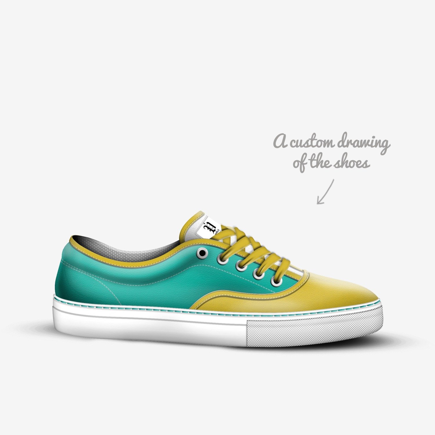 Vics 90s custom made in Italy shoes by Brayden Murphy | Sketch view
