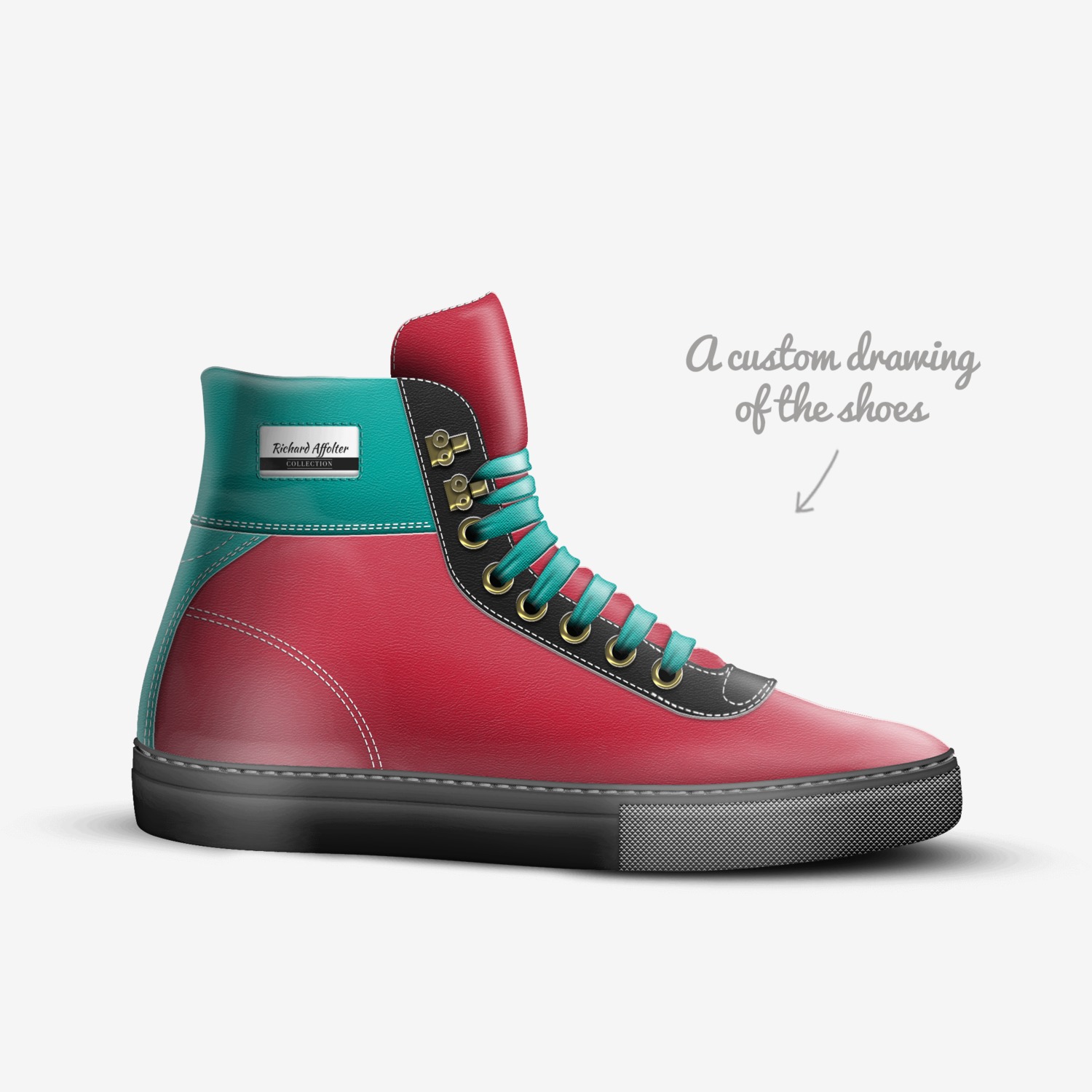 Richard Affolter custom made in Italy shoes by Affolter.r Affolter | Sketch view
