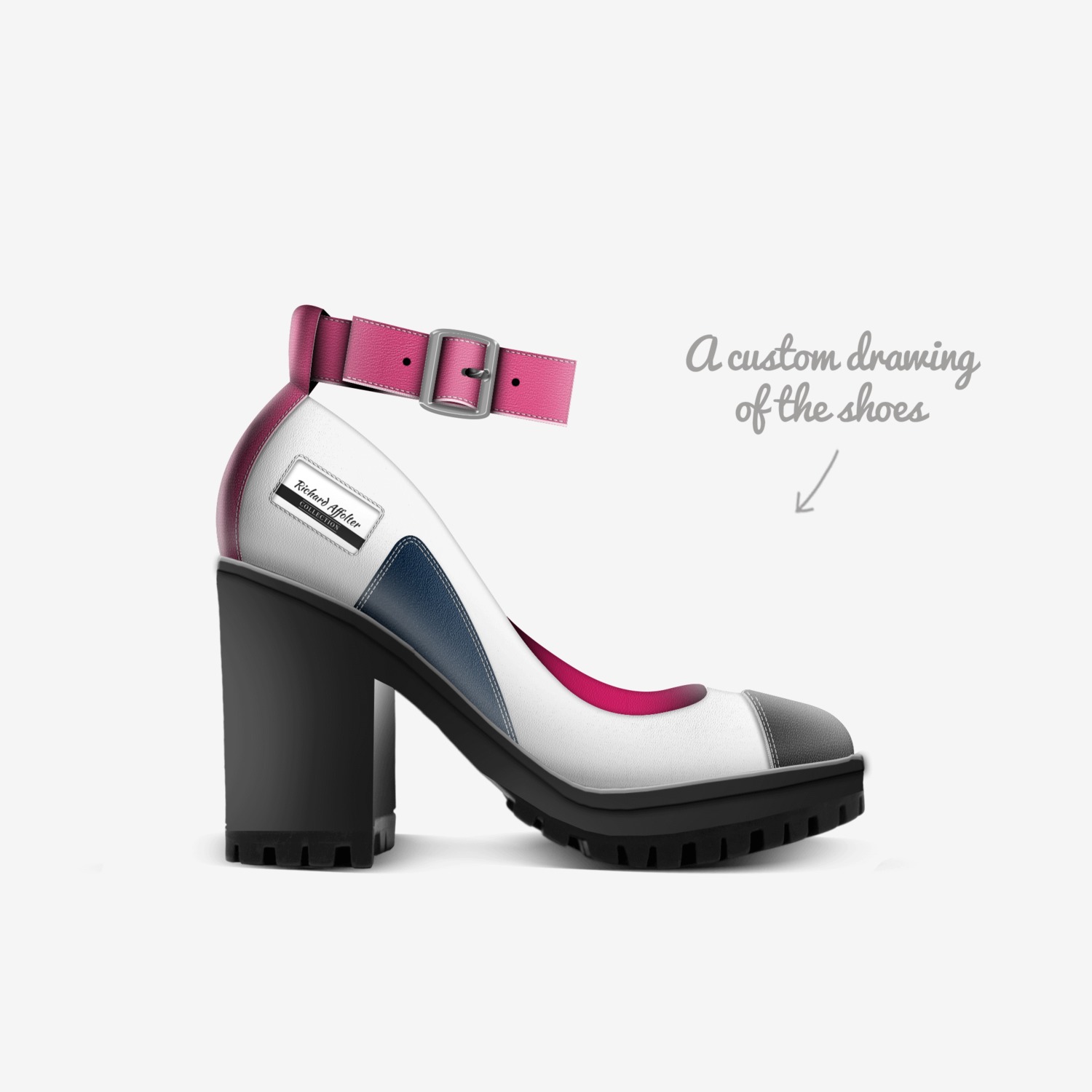 Richard Affolter custom made in Italy shoes by Affolter.r Affolter | Sketch view