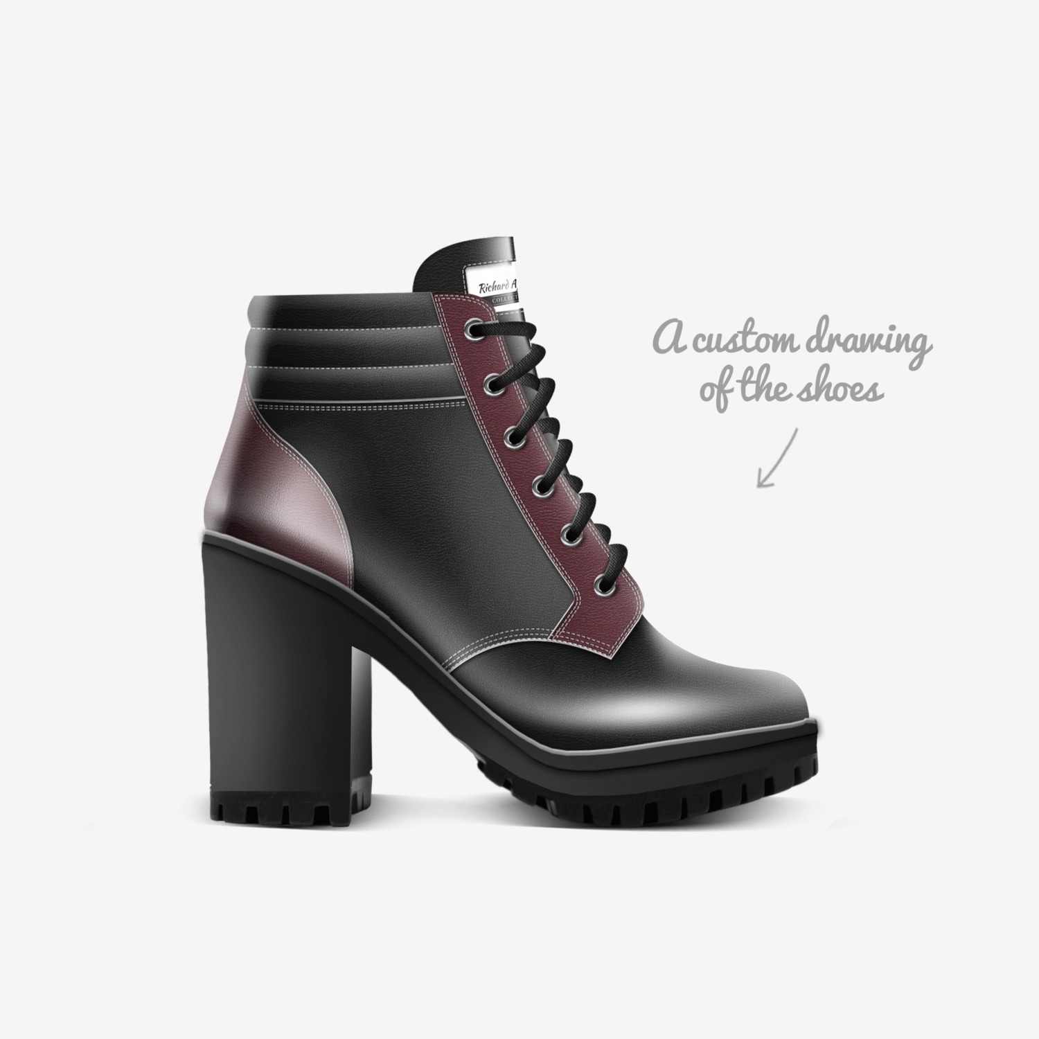 Richard Affolter custom made in Italy shoes by Affolter.r Affolter | Sketch view