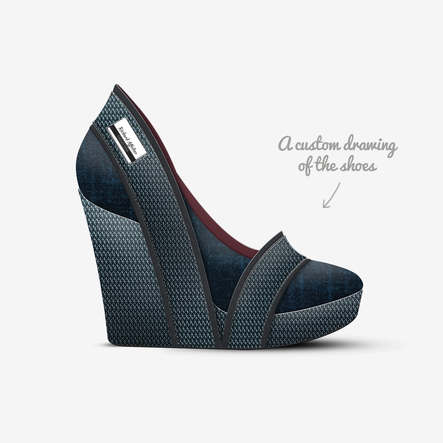 Richard Affolter custom made in Italy shoes by Affolter.r Affolter | Sketch view