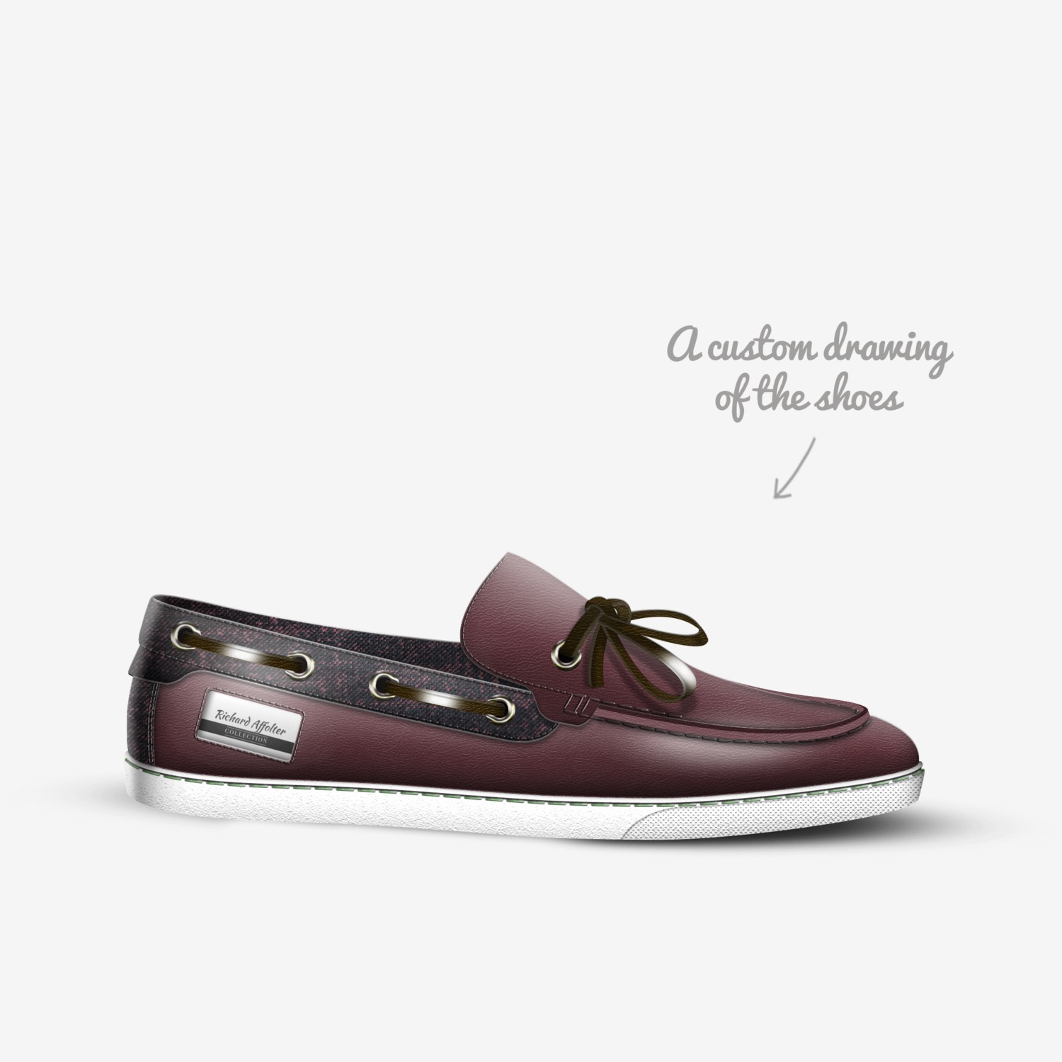 Richard Affolter custom made in Italy shoes by Affolter.r Affolter | Sketch view