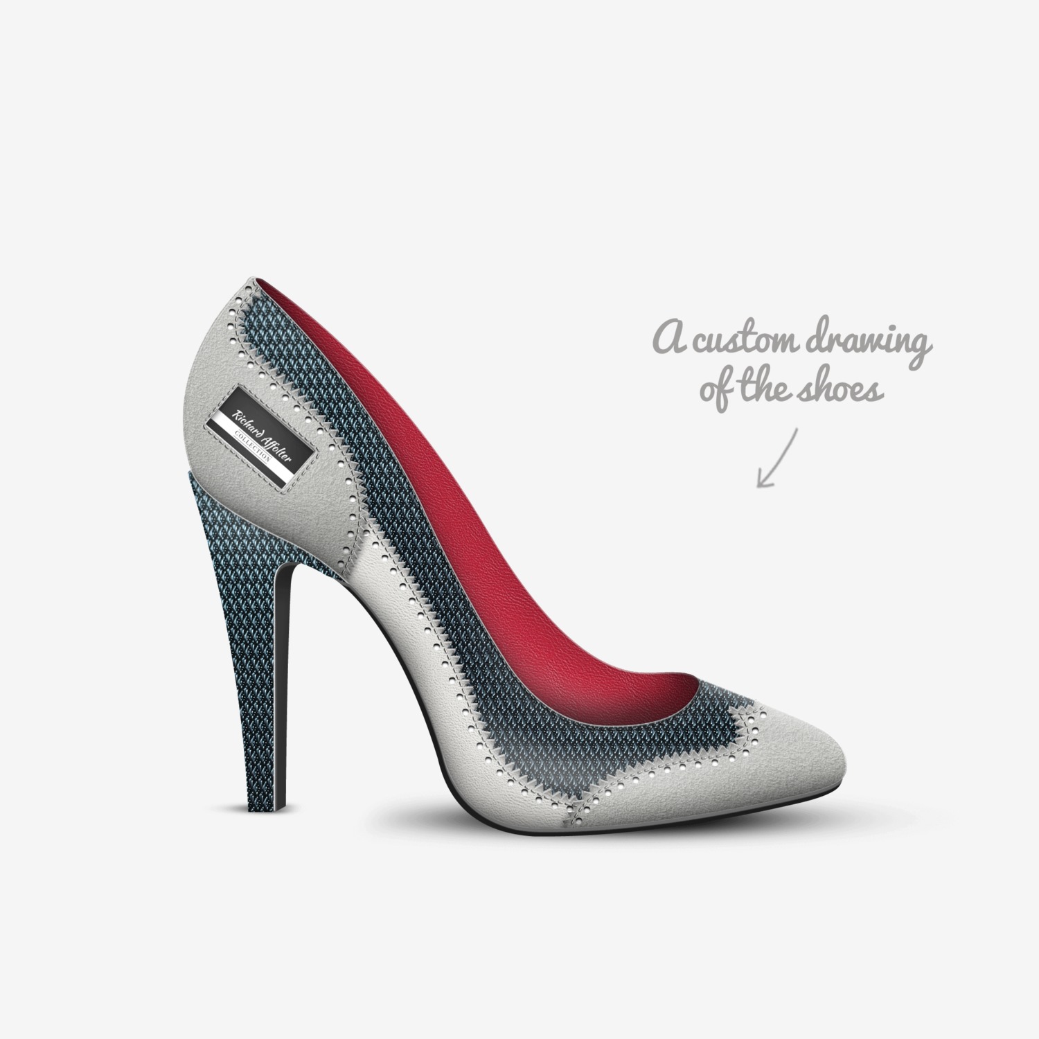 Richard Affolter custom made in Italy shoes by Affolter.r Affolter | Sketch view
