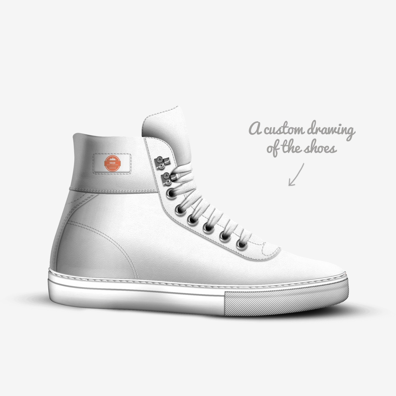 kiraro custom made in Italy shoes by Mahati Dharanikota | Sketch view
