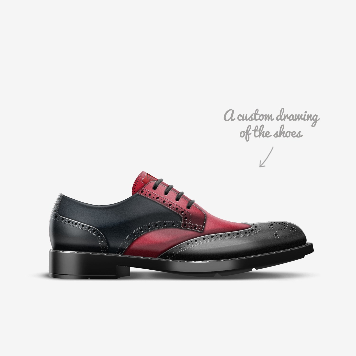 Night Lyfe custom made in Italy shoes by Natasha Robinson | Sketch view