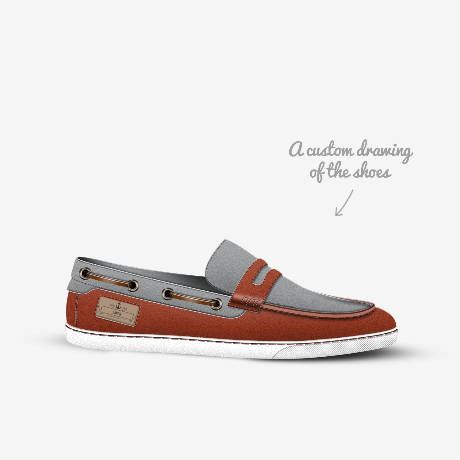 Aaron custom made in Italy shoes by Sarastine Richey | Sketch view