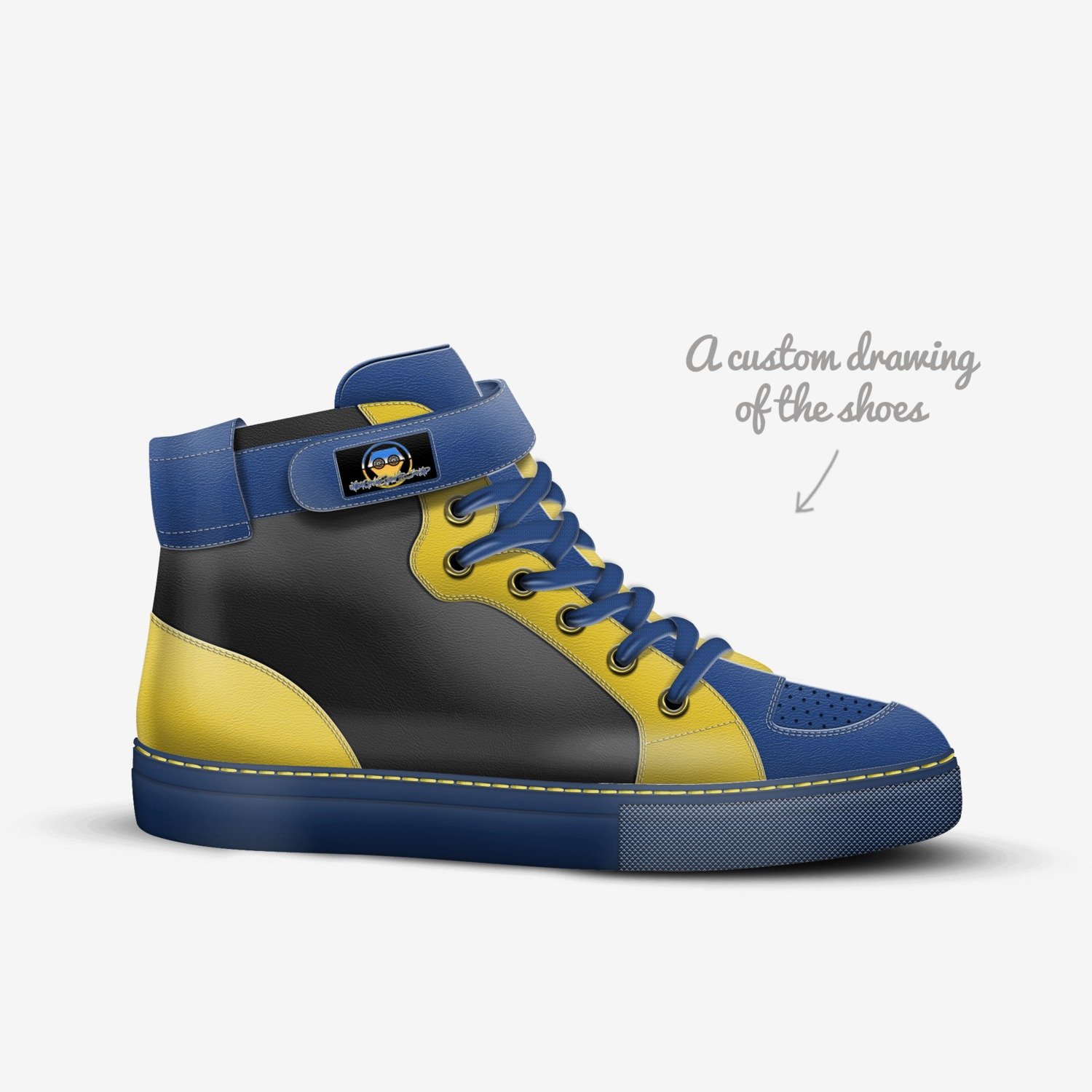 Landshark Gen 2 custom made in Italy shoes by Dante Elliot | Sketch view