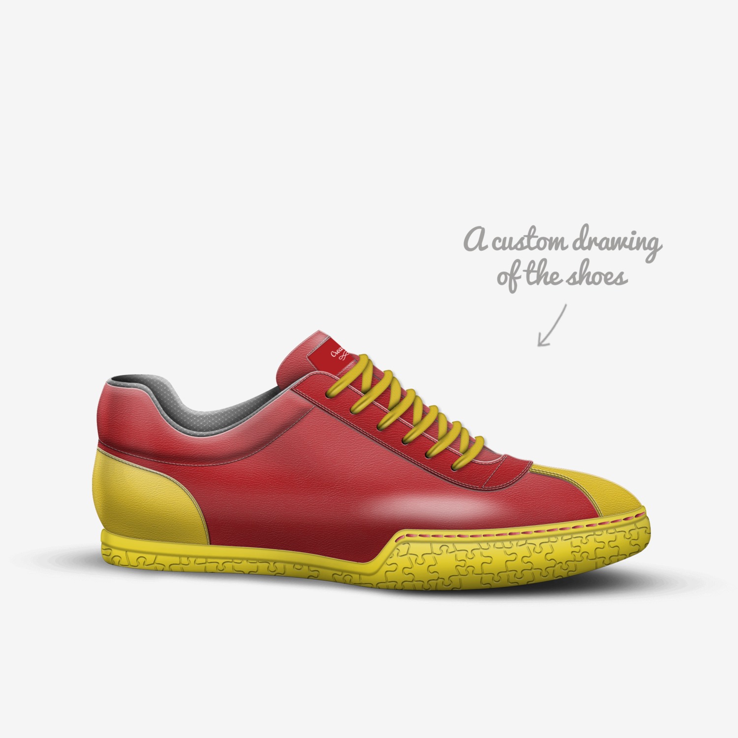Crease custom made in Italy shoes by Quentin Adams | Sketch view