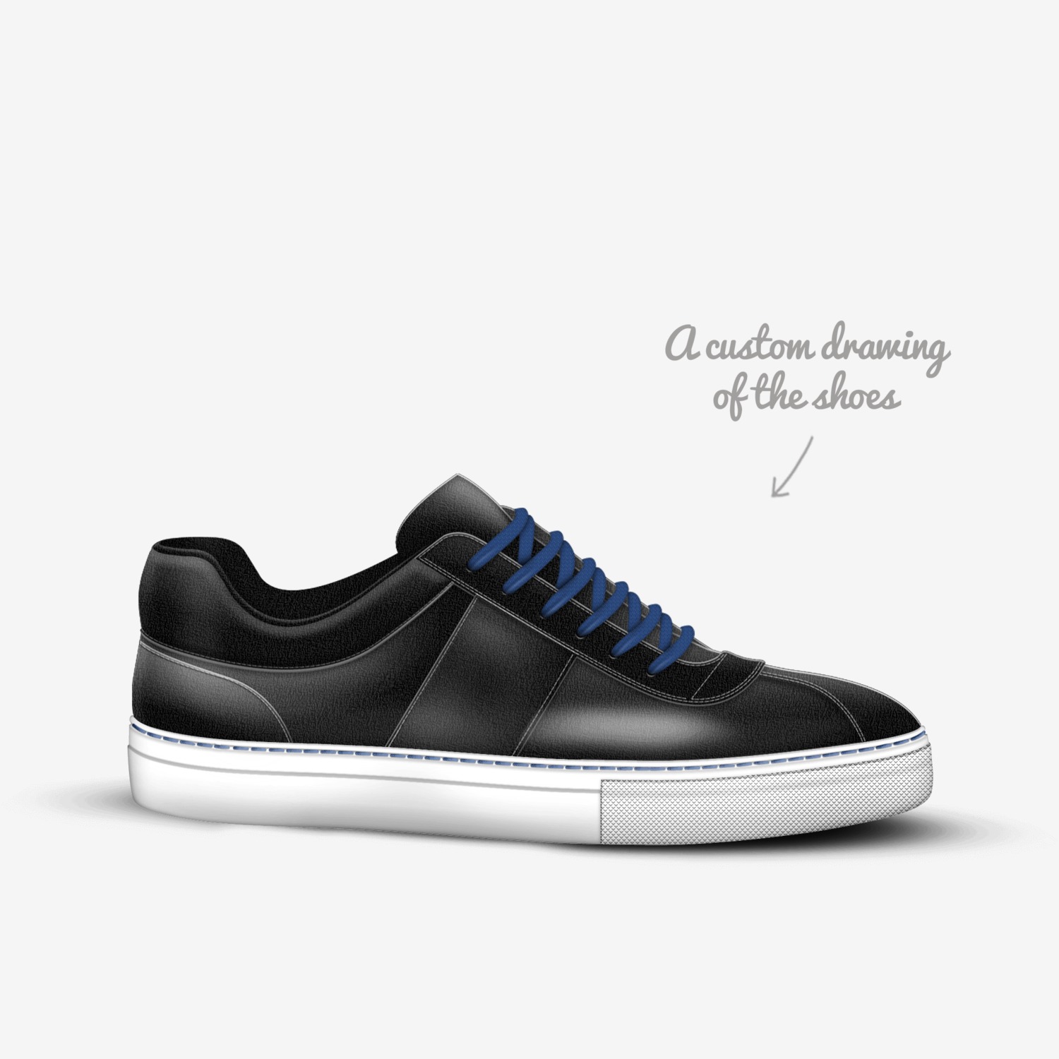 Nicky's Shoes custom made in Italy shoes by Nick George | Sketch view