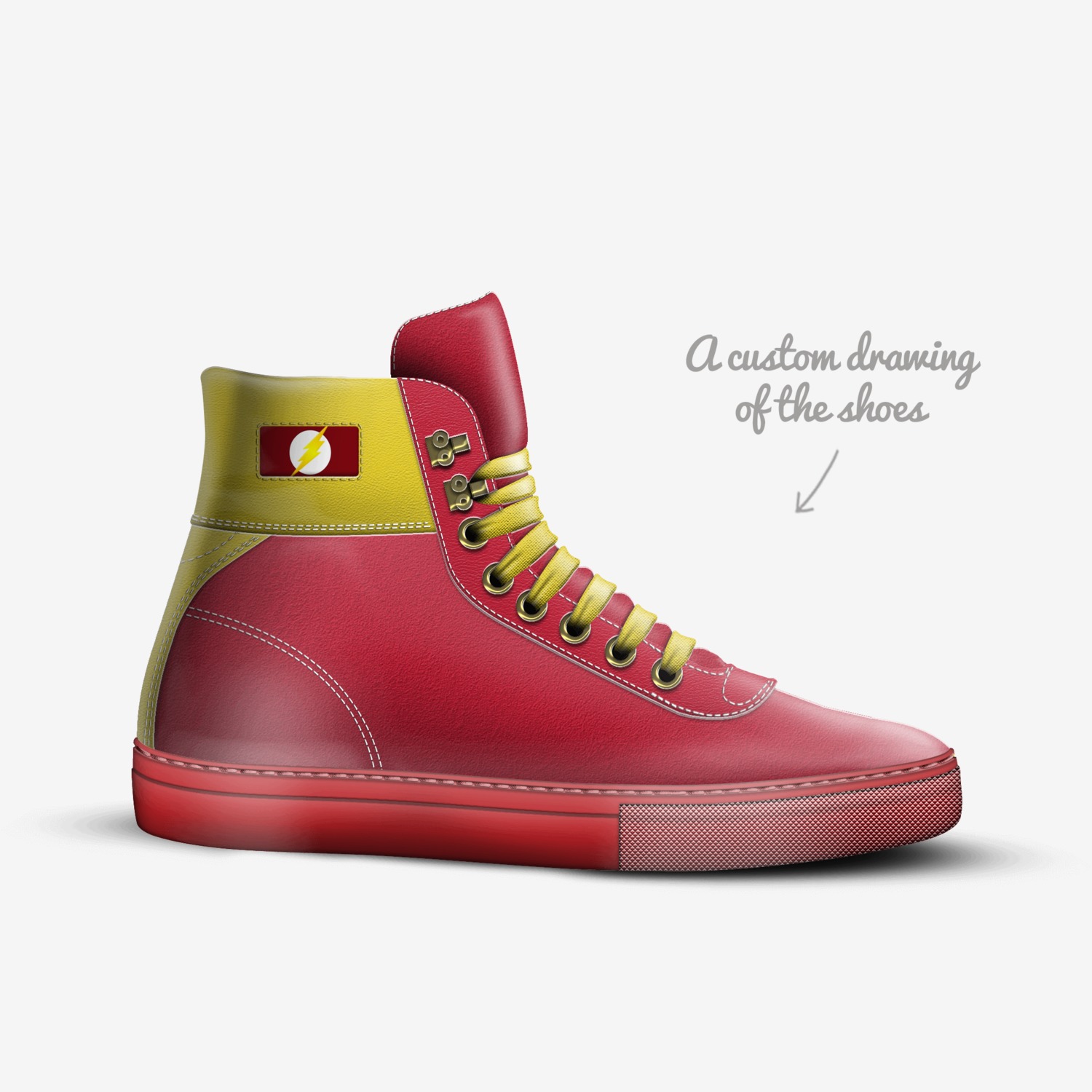 Flash! custom made in Italy shoes by Kelvin | Sketch view
