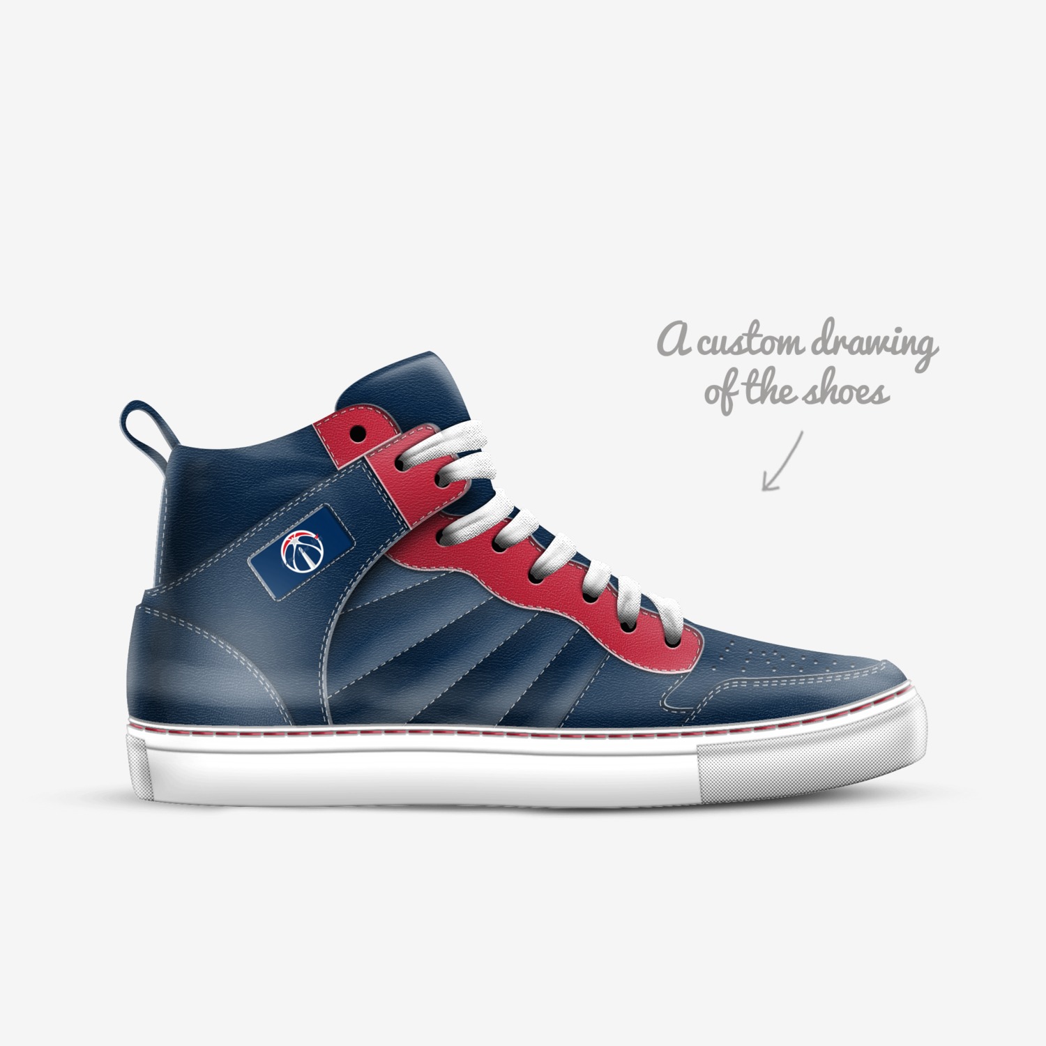 DC Flights (Away) custom made in Italy shoes by Roger Burley | Sketch view