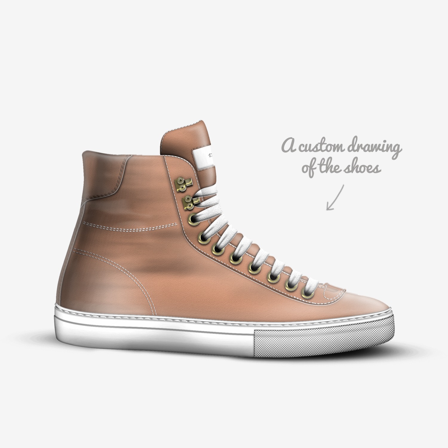 De'Nice Stylz custom made in Italy shoes by Natasha Robinson | Sketch view