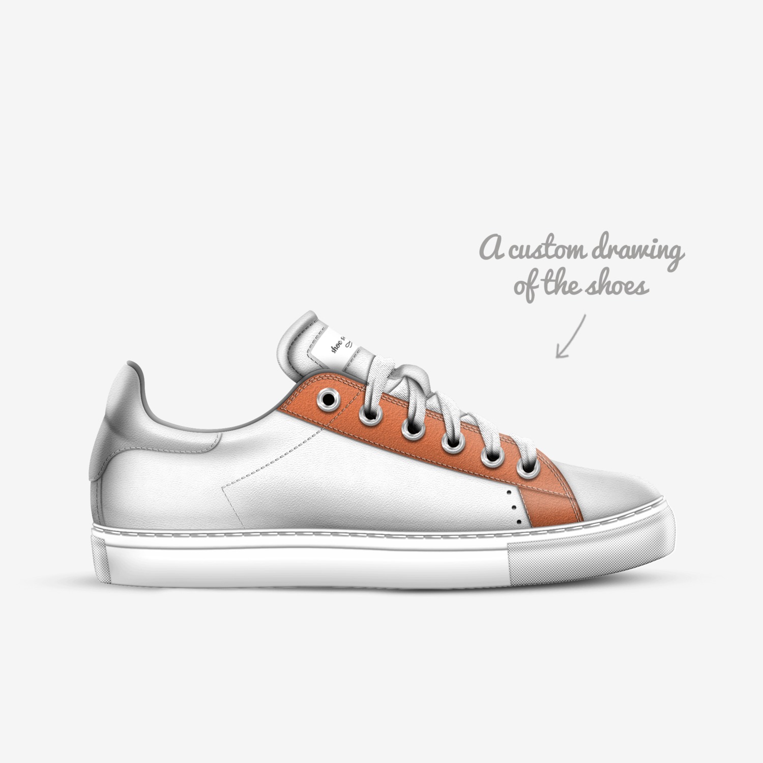 shoe sample custom made in Italy shoes by Danielle | Sketch view