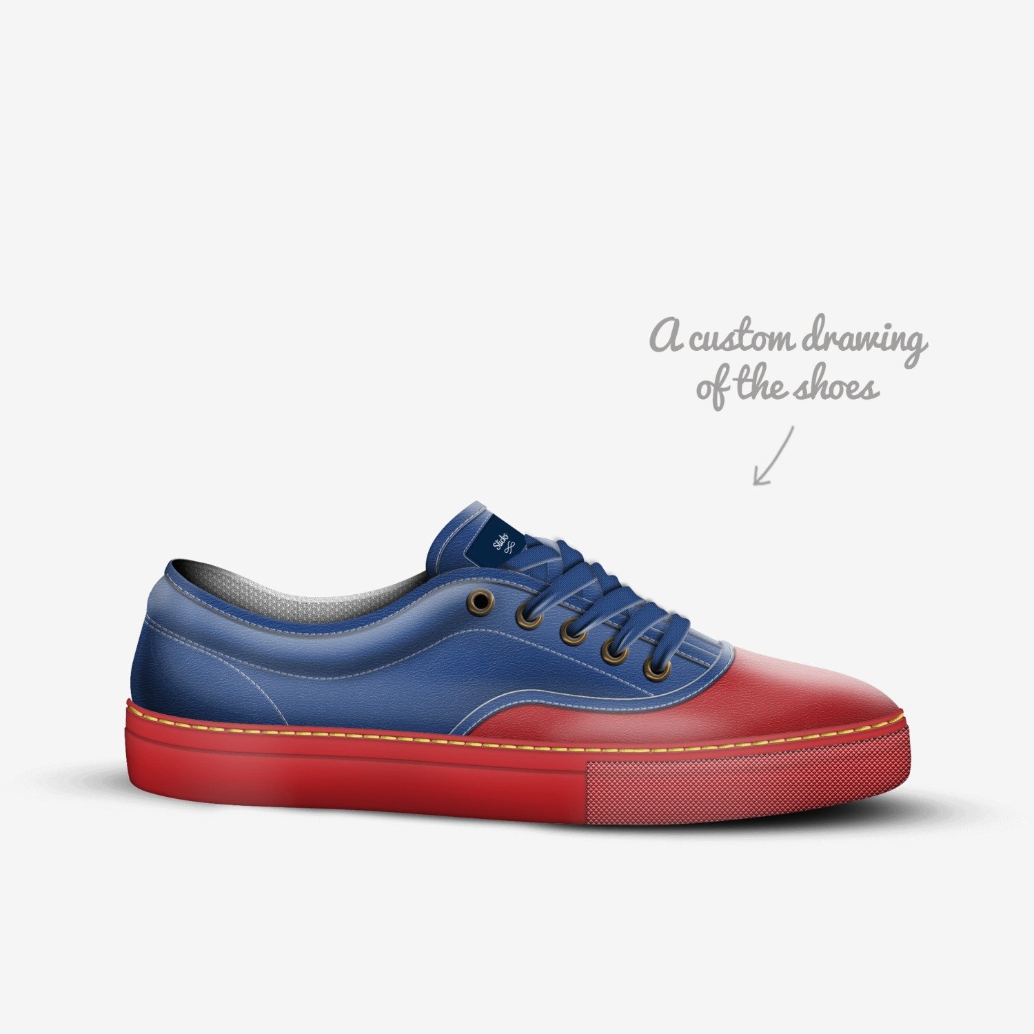 Slicks custom made in Italy shoes by Abdulwasay Mohsen | Sketch view
