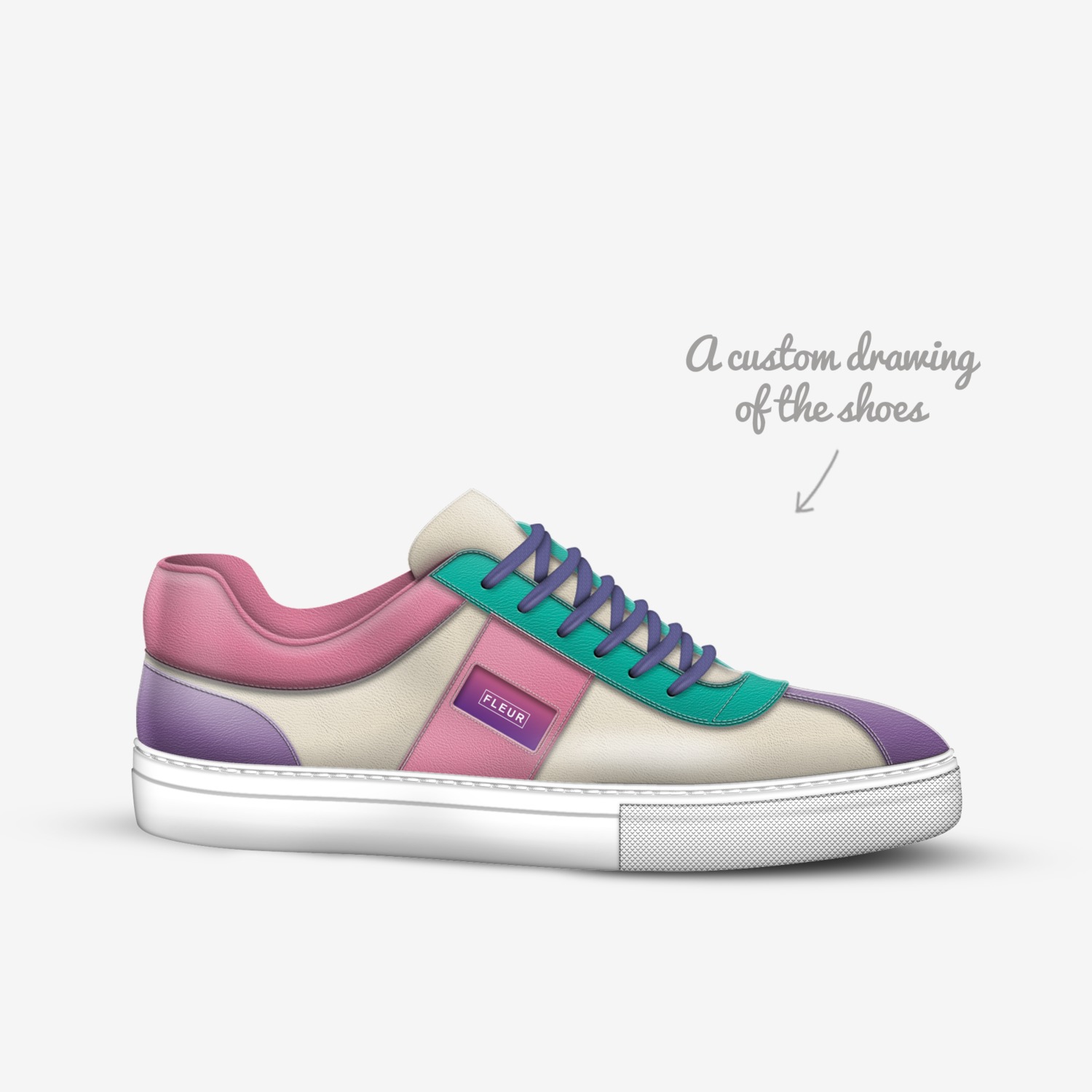 Flor Godoy custom made in Italy shoes by Florencia Godoy | Sketch view