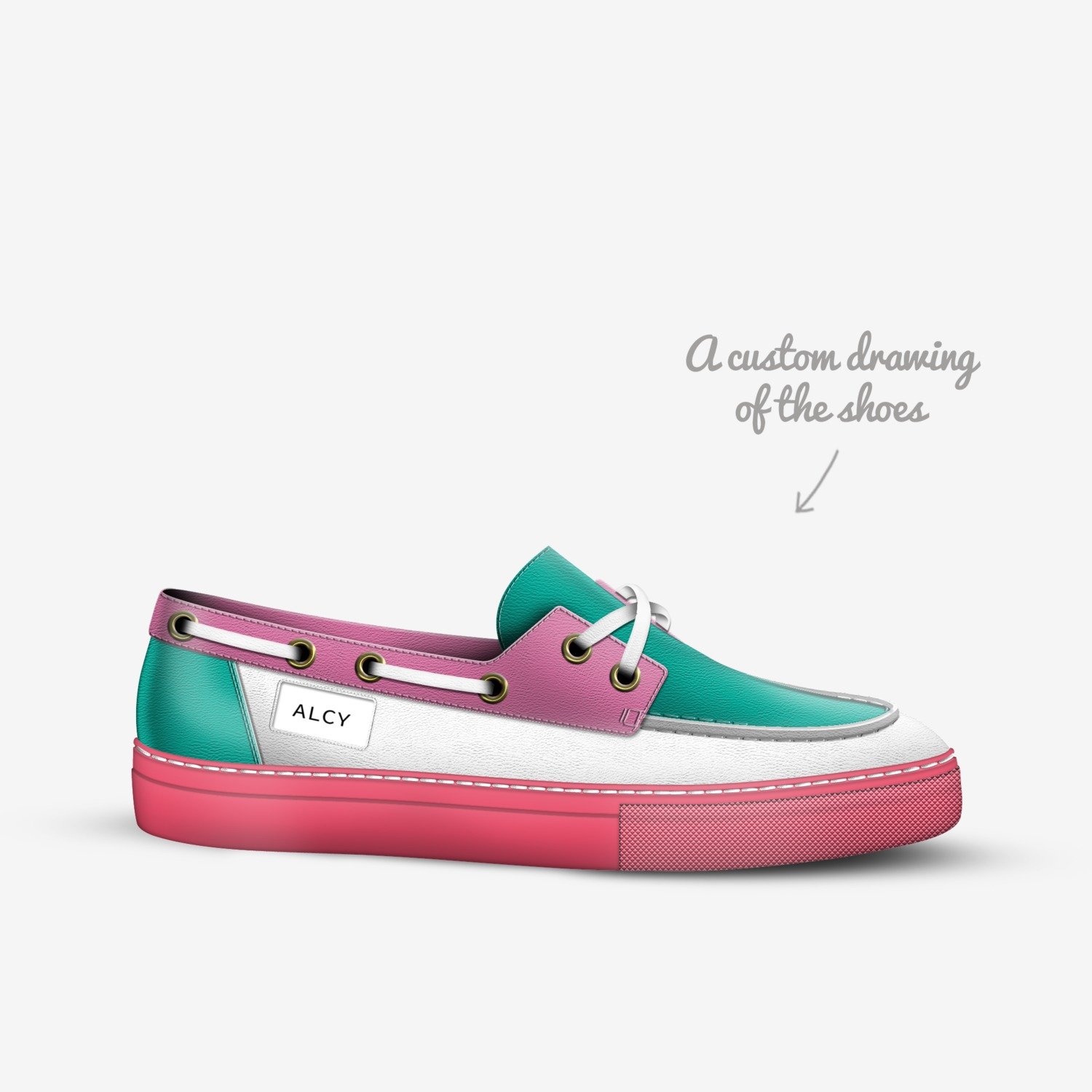 ALCY custom made in Italy shoes by Amber Li | Sketch view