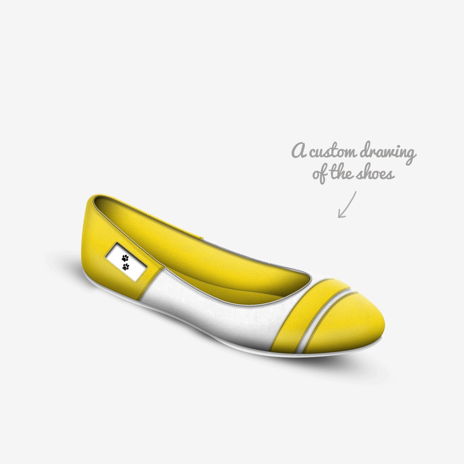 Angel Shoes custom made in Italy shoes by Ellen Holtz | Sketch view