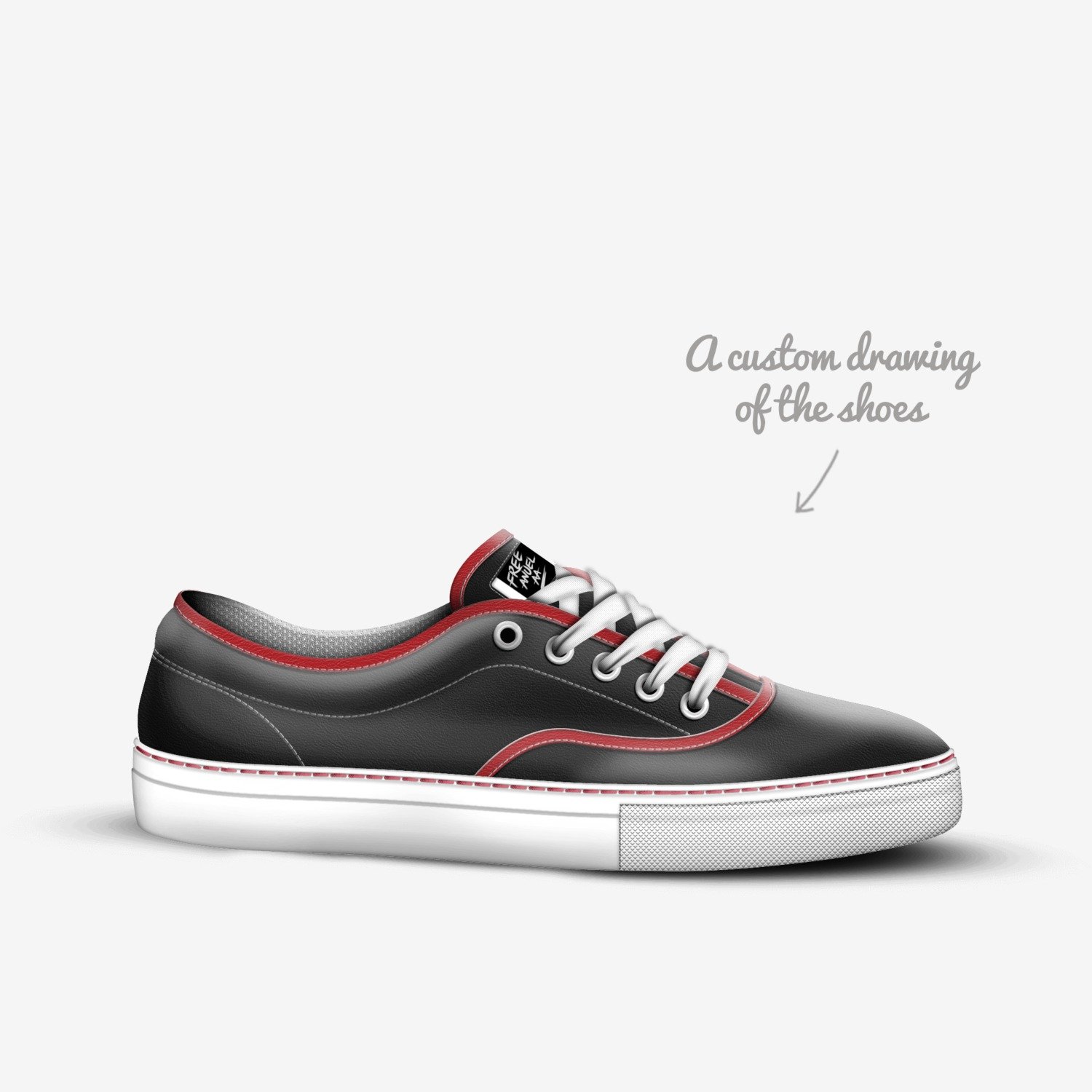 Free Anuel custom made in Italy shoes by Xavier | Sketch view