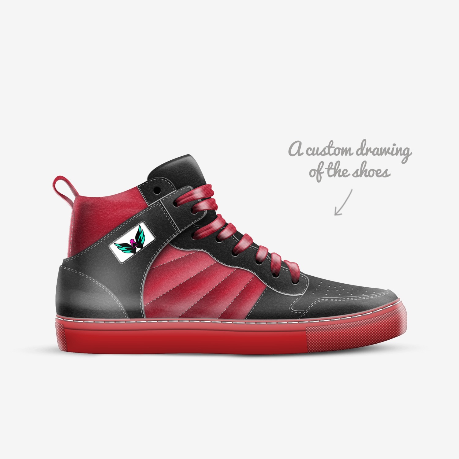 peng ting  custom made in Italy shoes by Lewis Hopkinson | Sketch view