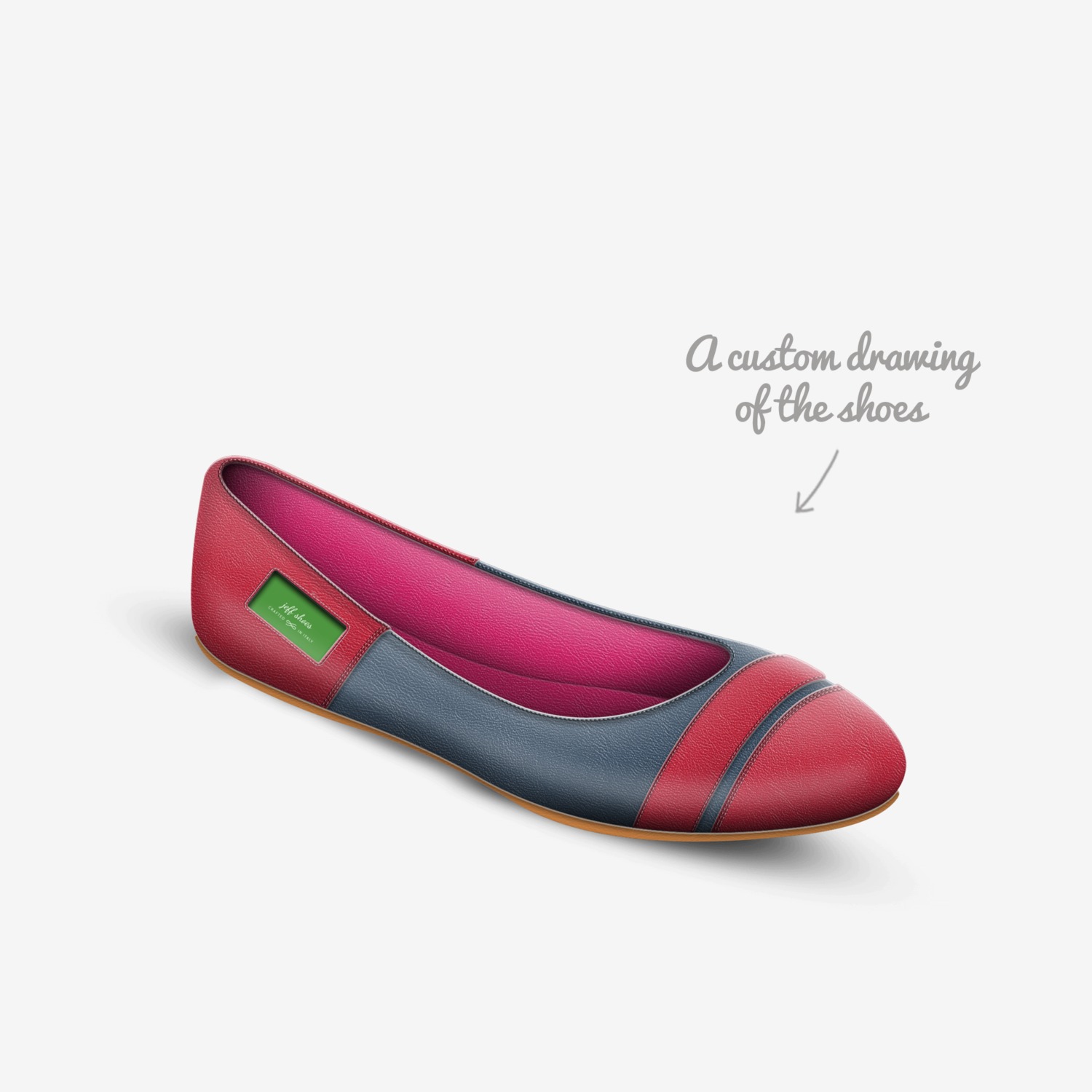 jeff shoes custom made in Italy shoes by Jeff | Sketch view