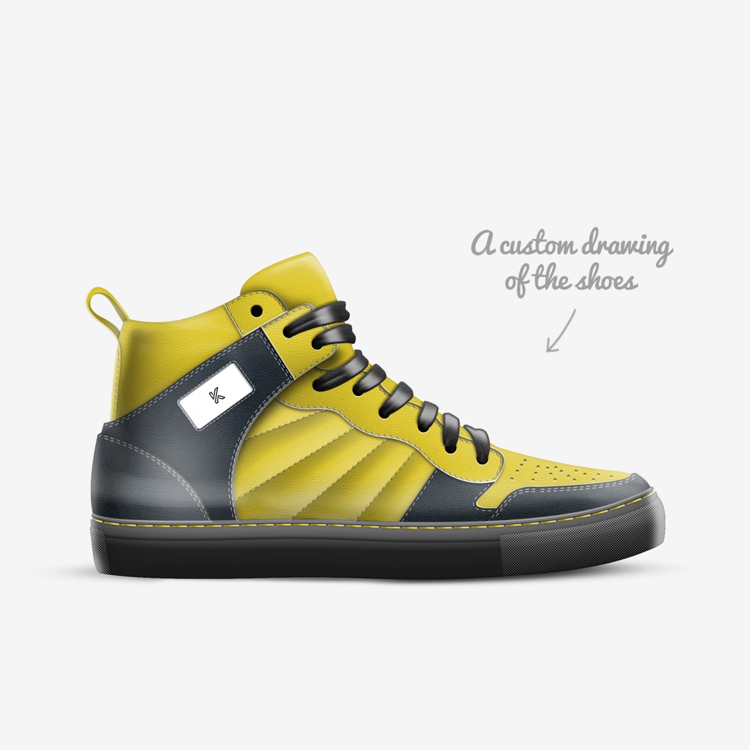 KJ custom made in Italy shoes by Kevin | Sketch view
