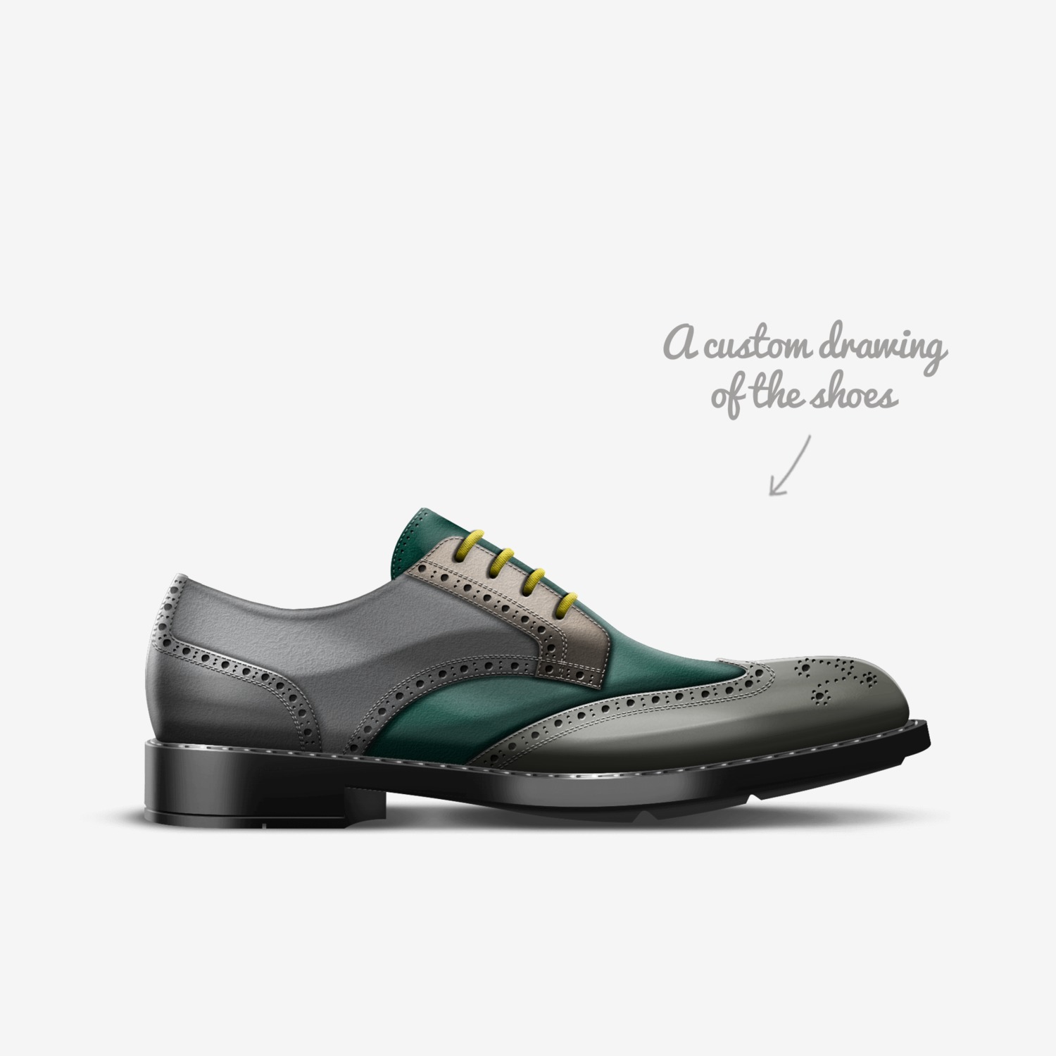 cazzo mene custom made in Italy shoes by Stefano Maragliano | Sketch view