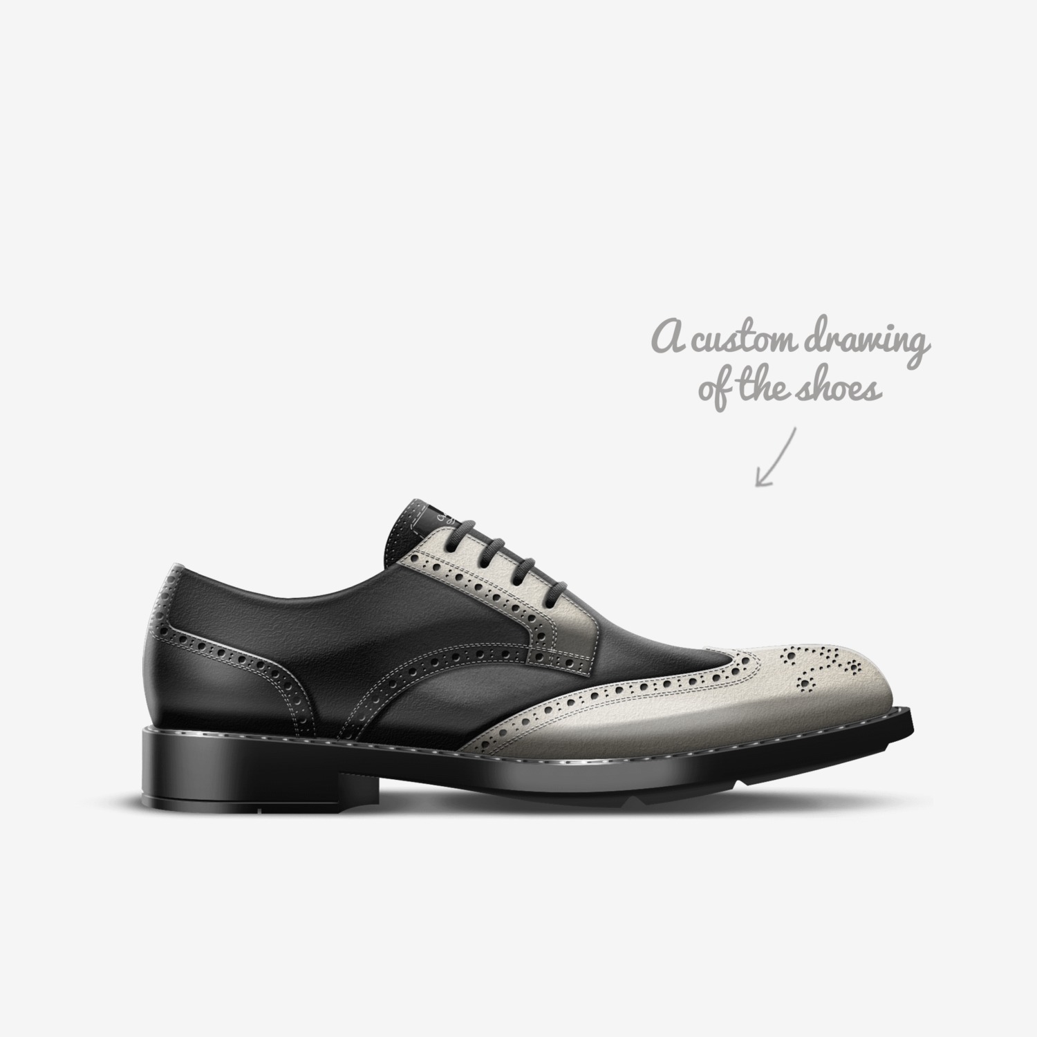 Creps custom made in Italy shoes by Garry Muller | Sketch view