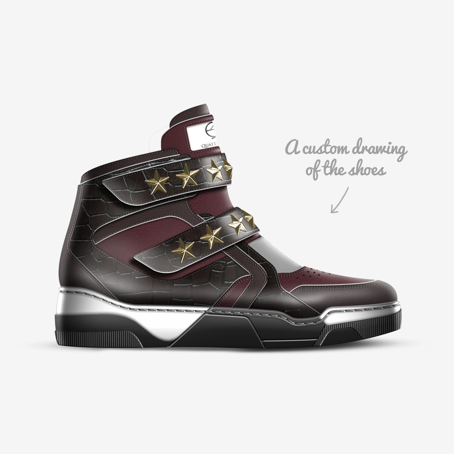 Quattrocchi custom made in Italy shoes by Thomas Quattrocchi | Sketch view