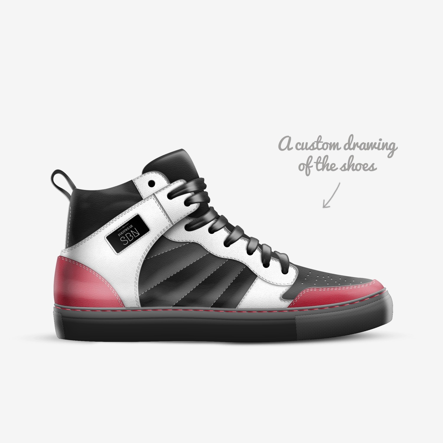 SBN Footwear custom made in Italy shoes by Style By Nicky | Sketch view