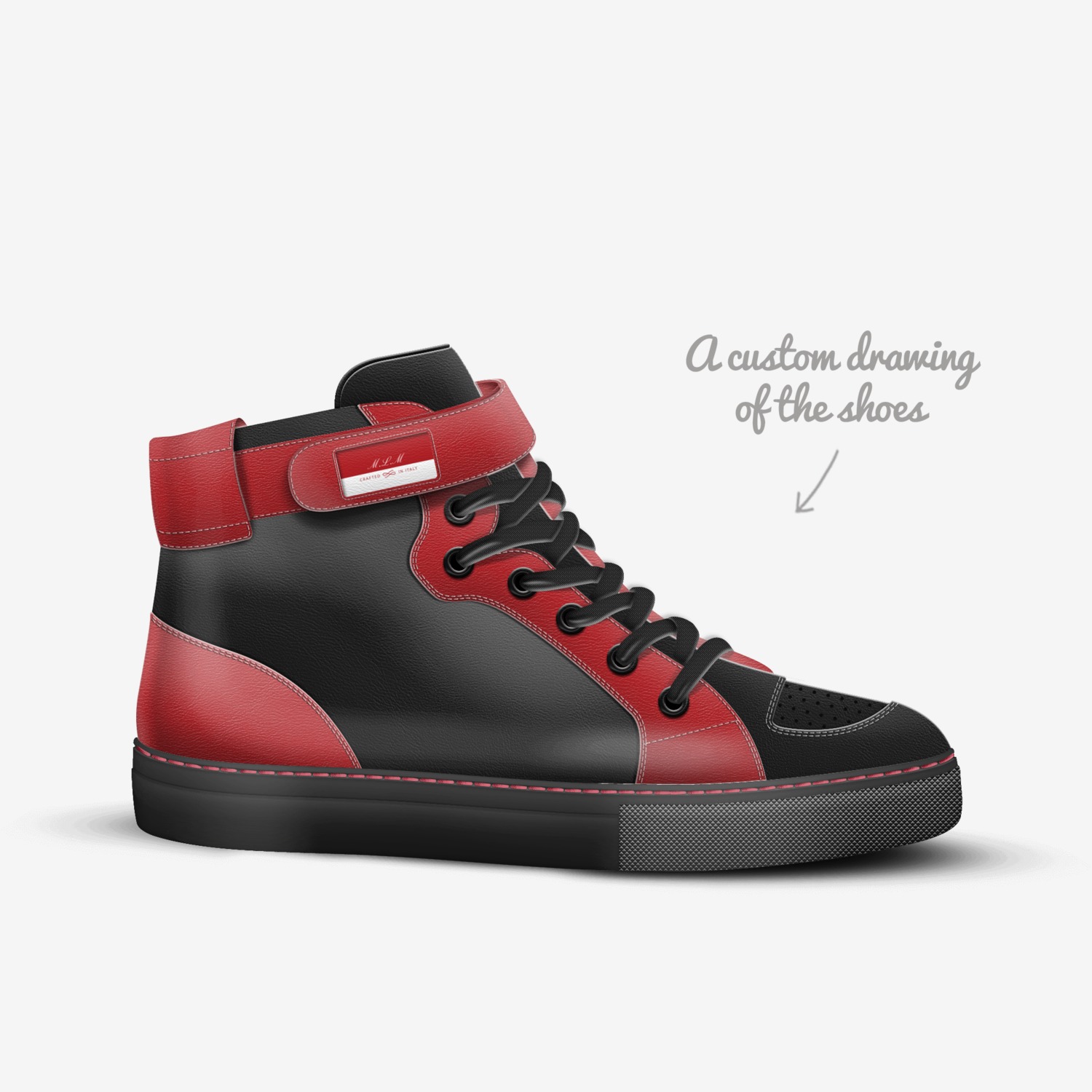 M.L.M custom made in Italy shoes by Anthony Moxley | Sketch view