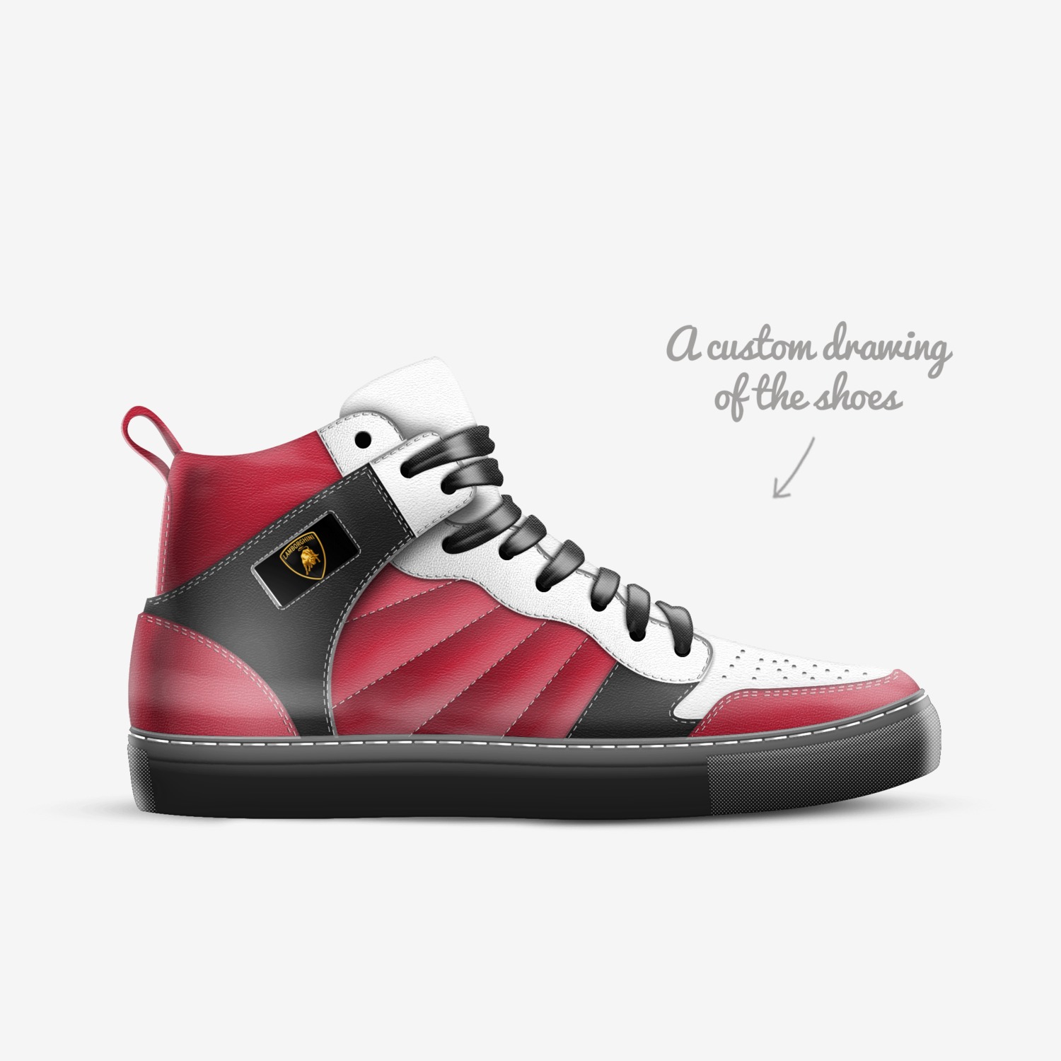 Yots custom made in Italy shoes by Trent | Sketch view