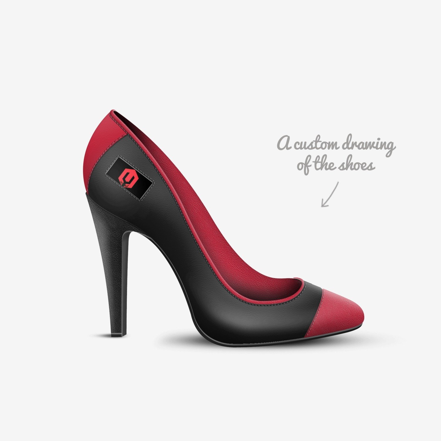 Cali Mix  custom made in Italy shoes by Natasha Robinson | Sketch view