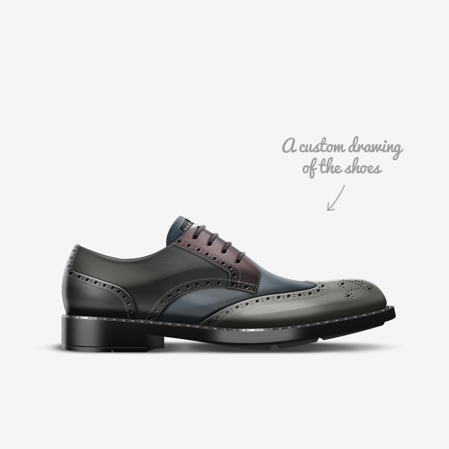 Chuck E Cool Shoes custom made in Italy shoes by C Cunningham | Sketch view
