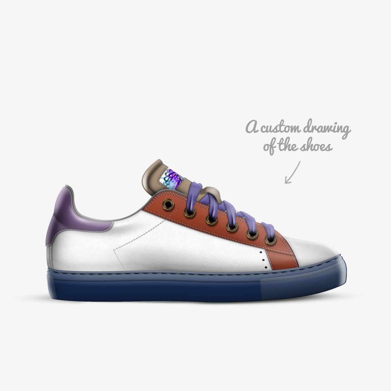 DANS custom made in Italy shoes by Dan Hurwitz | Sketch view