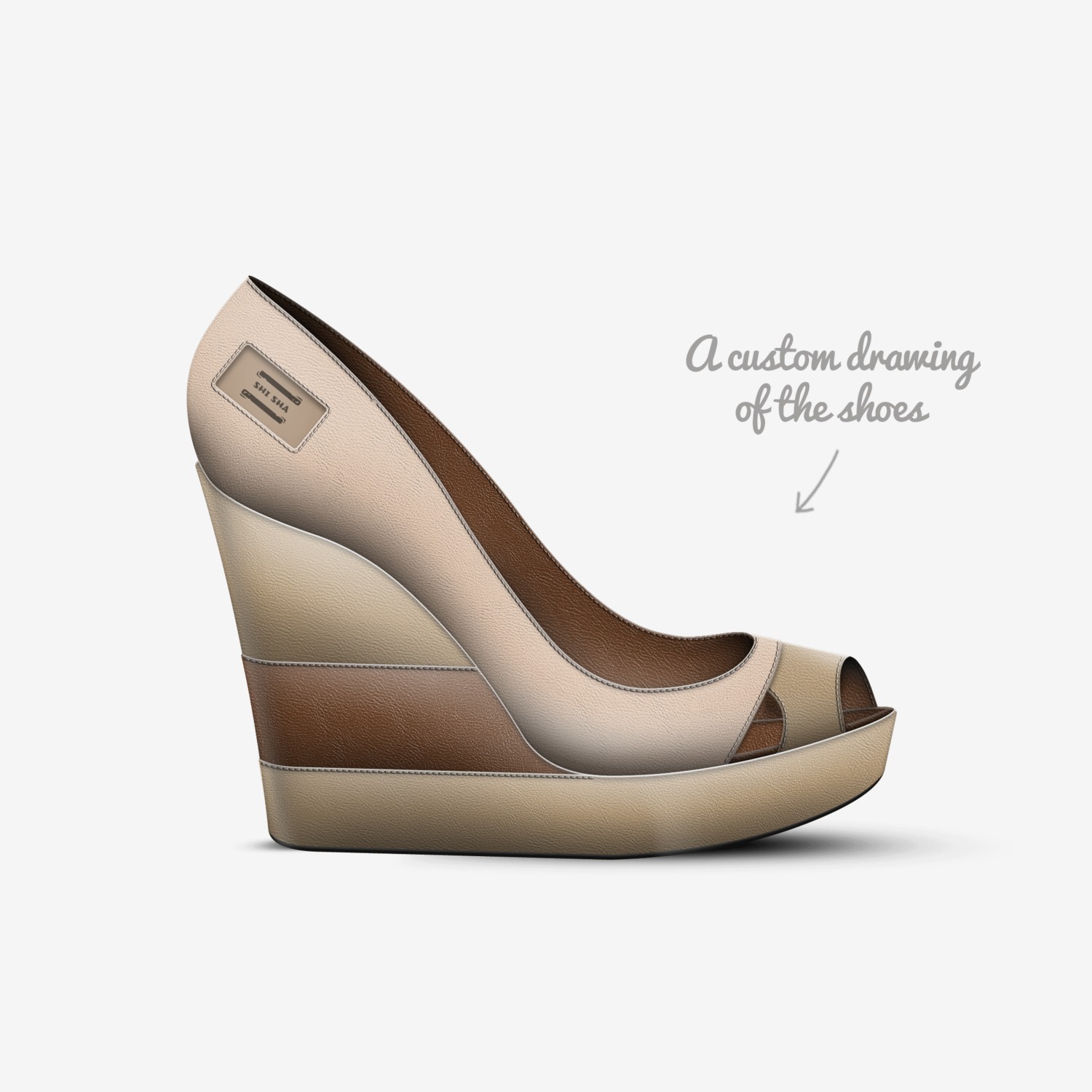 SHI SHA custom made in Italy shoes by Shi Sha | Sketch view