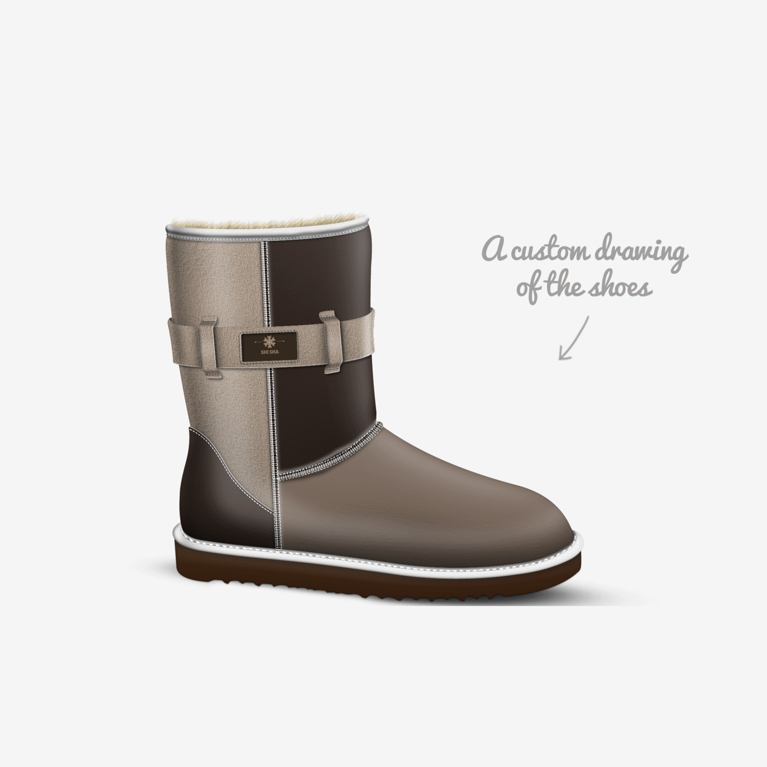 SHI SHA custom made in Italy shoes by Shi Sha | Sketch view